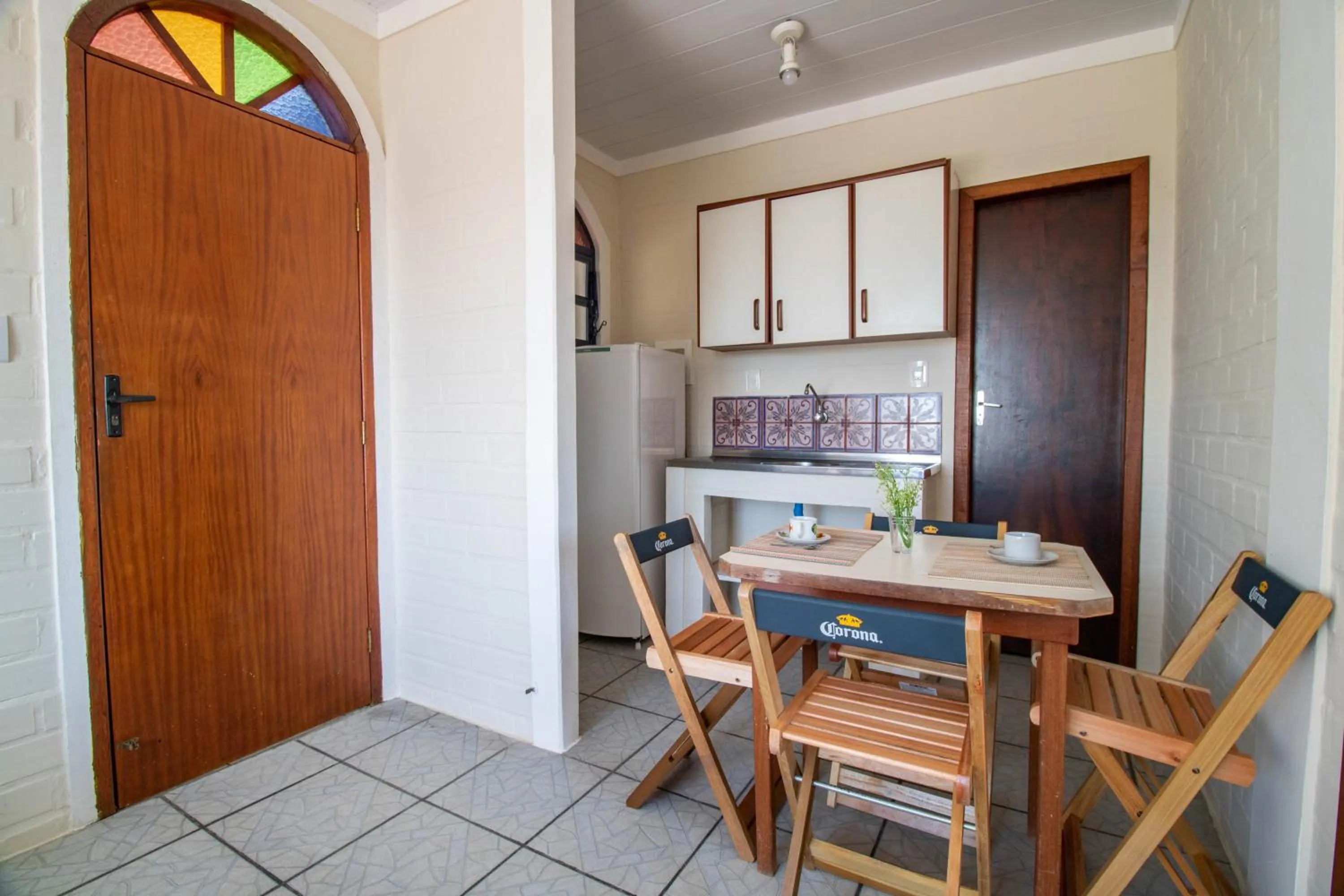 Seating area in Pousada Maré de Lua
