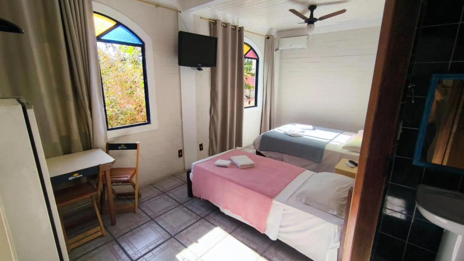 Bedroom, Bed in Pousada Maré de Lua