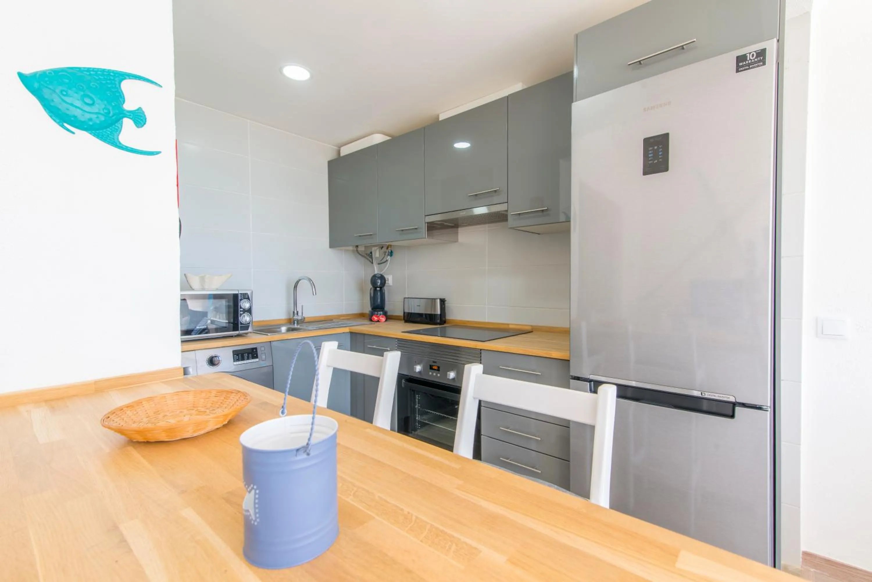 Kitchen or kitchenette in Casa dos Peixes