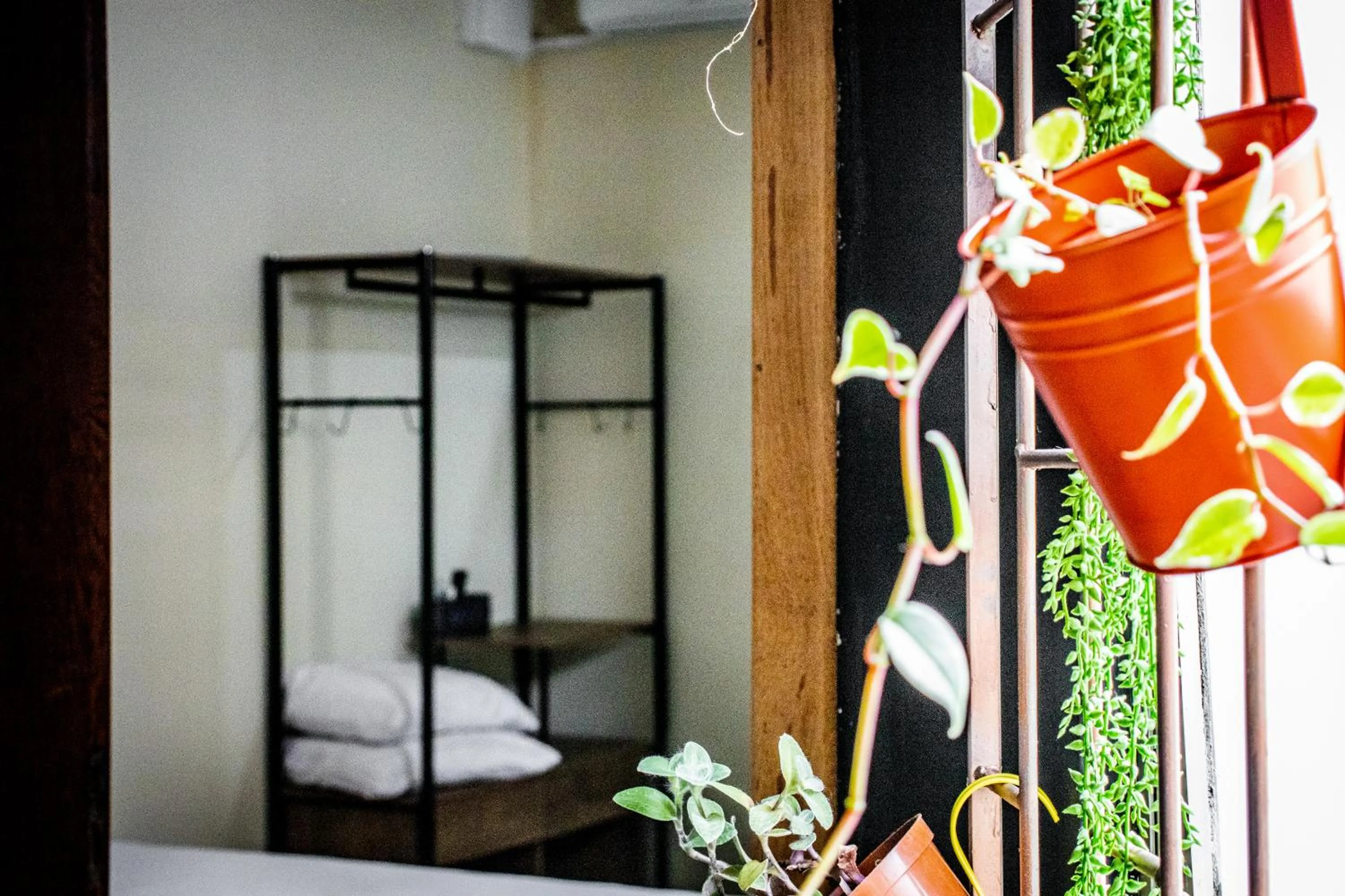 Bedroom, Bed in Esquina 8 Suítes Confort & Hostel