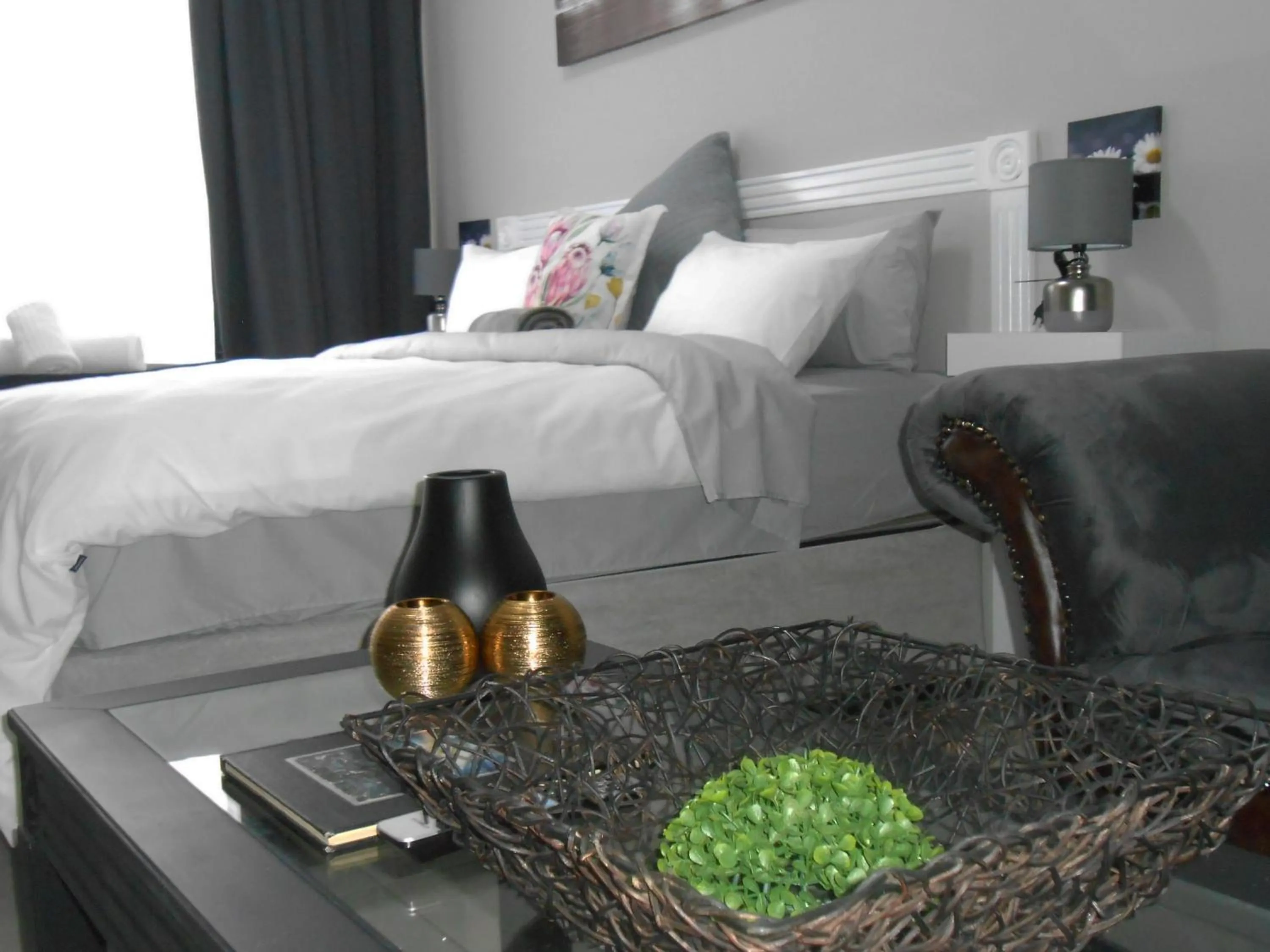 Bed in The Jack Rose Hotel, Rosebank, Gautrain