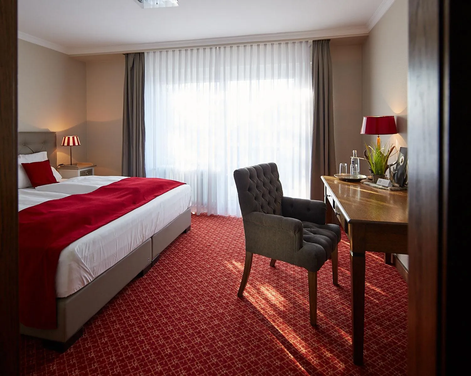 Bed in Landhotel & Gasthof Cramer