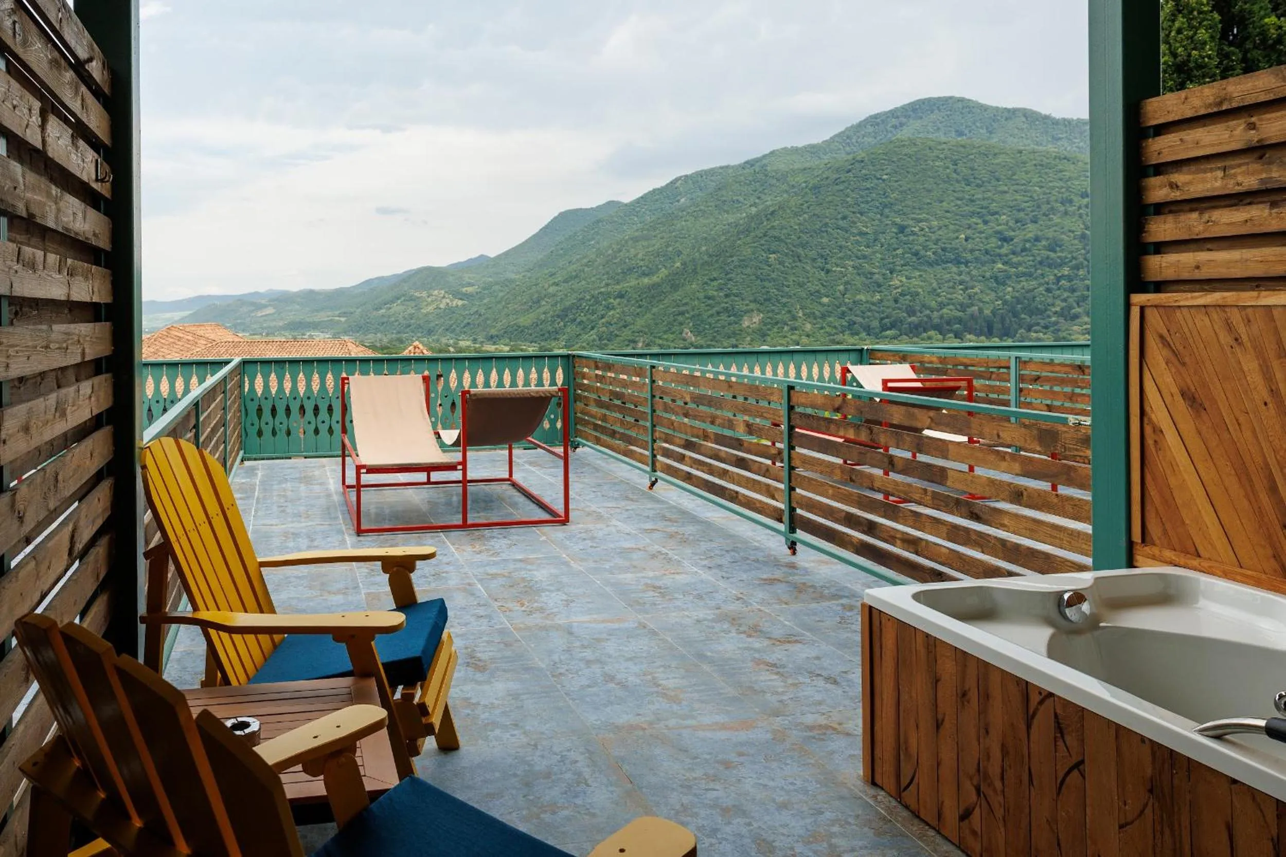 Hot Tub in Mtserlebi Resort