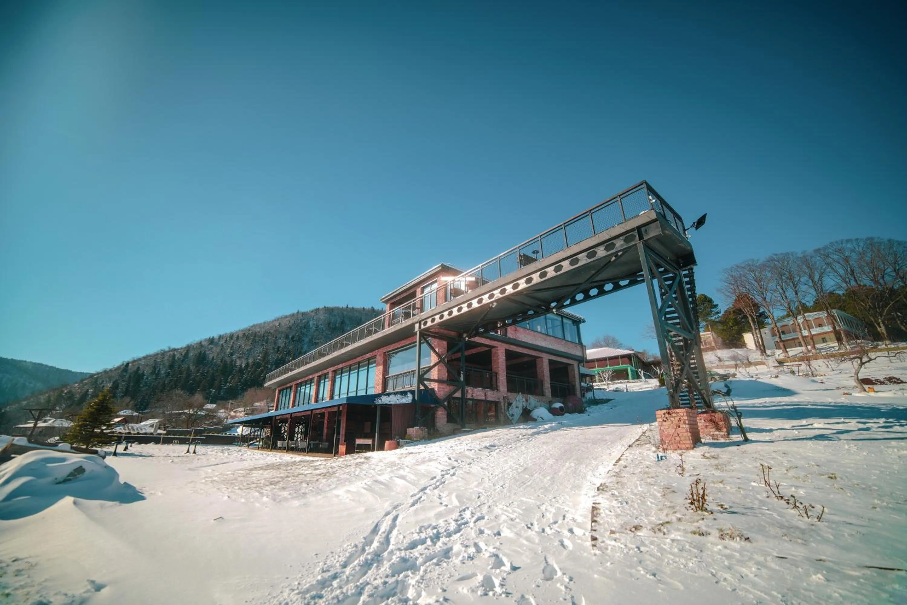 Property building in Mtserlebi Resort