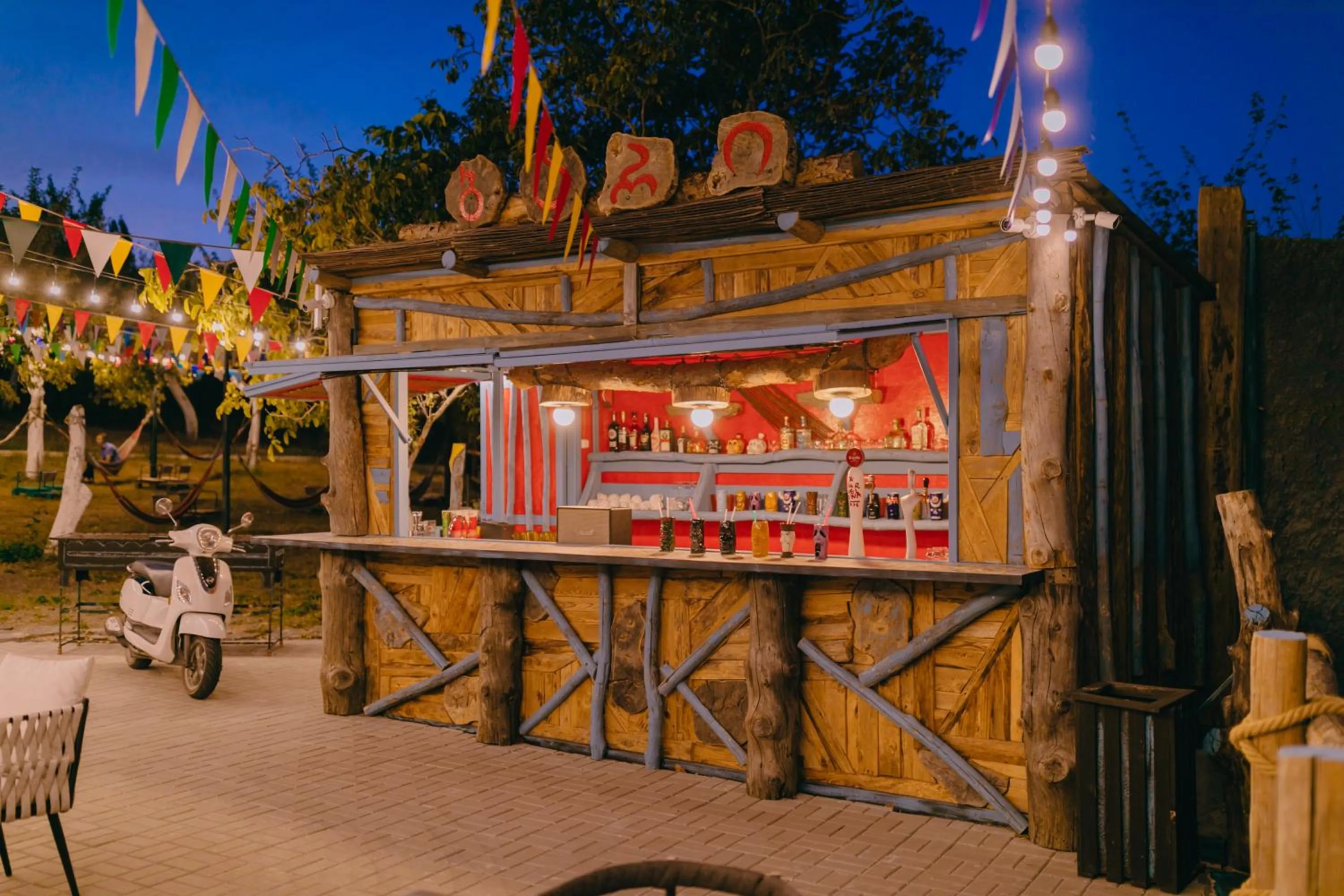 BBQ facilities in Mtserlebi Resort