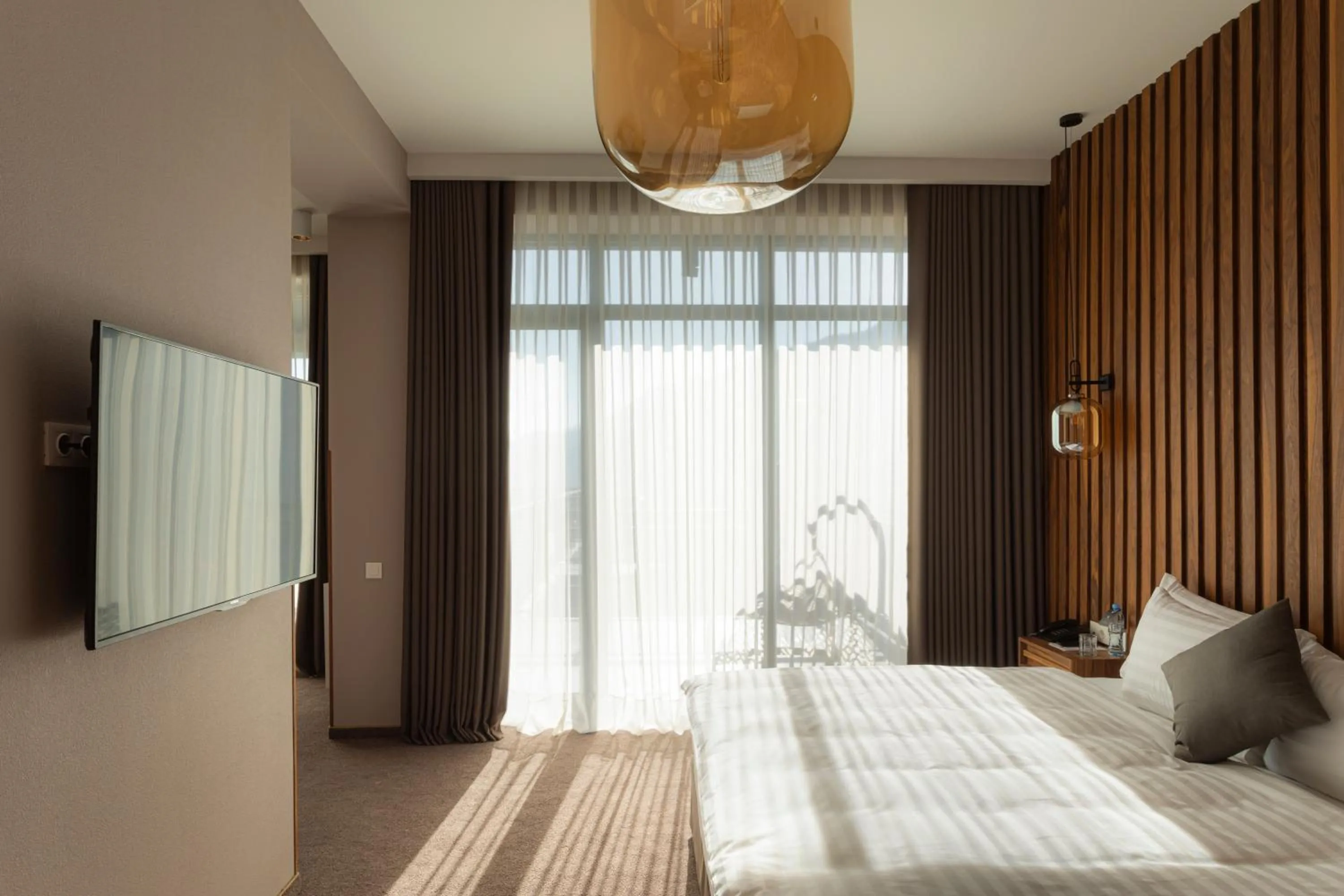 Bed in Mtserlebi Resort