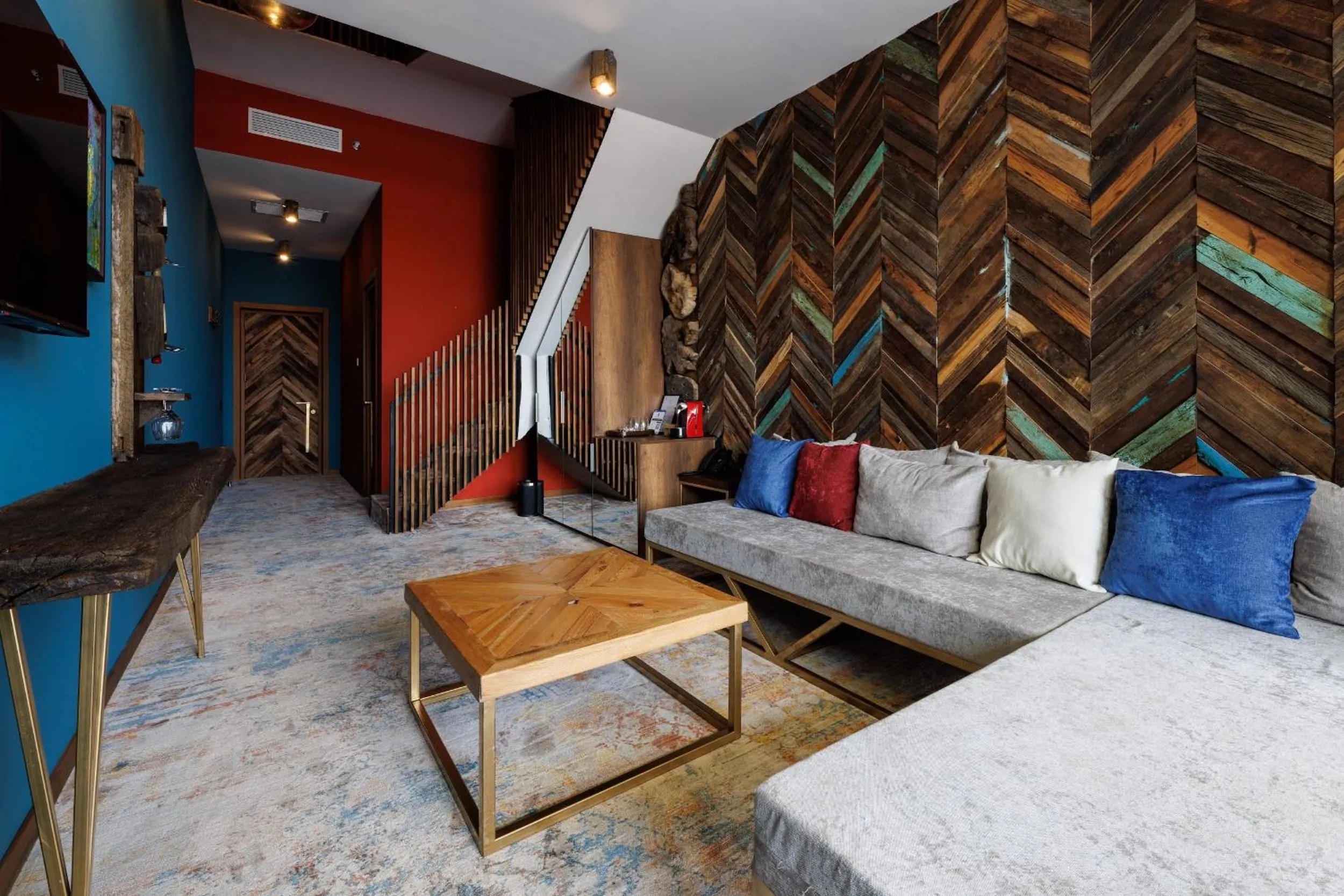 Living room in Mtserlebi Resort