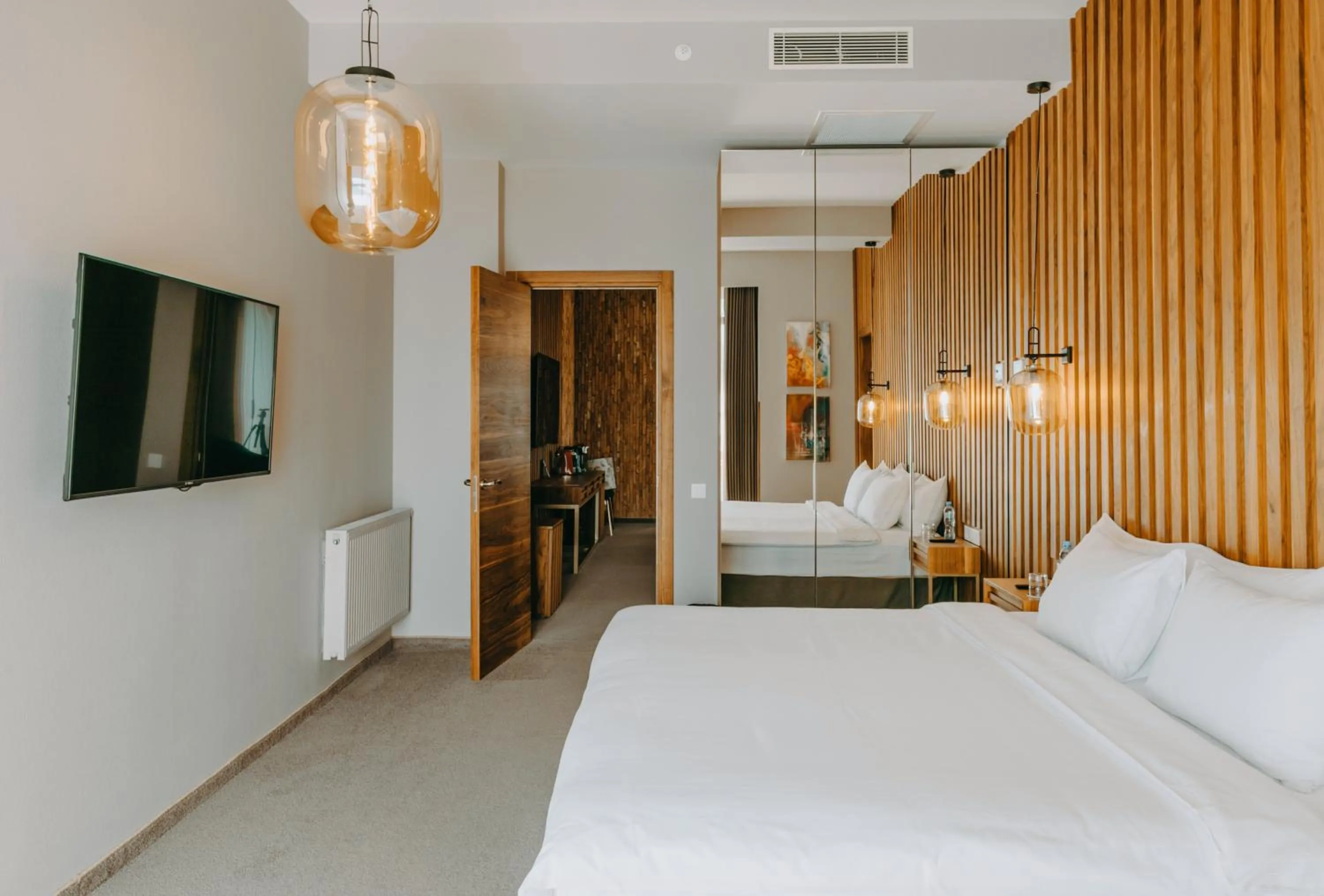 Bedroom, Bed in Mtserlebi Resort