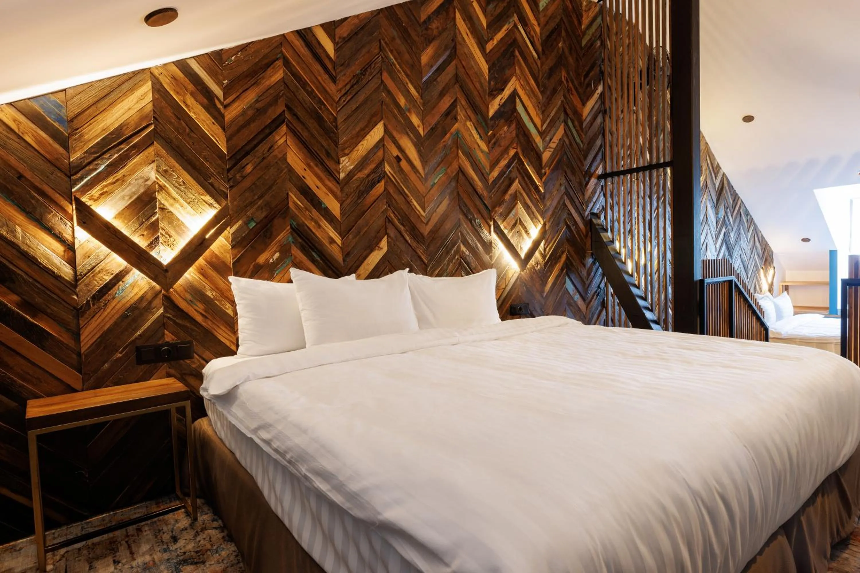 Bed in Mtserlebi Resort