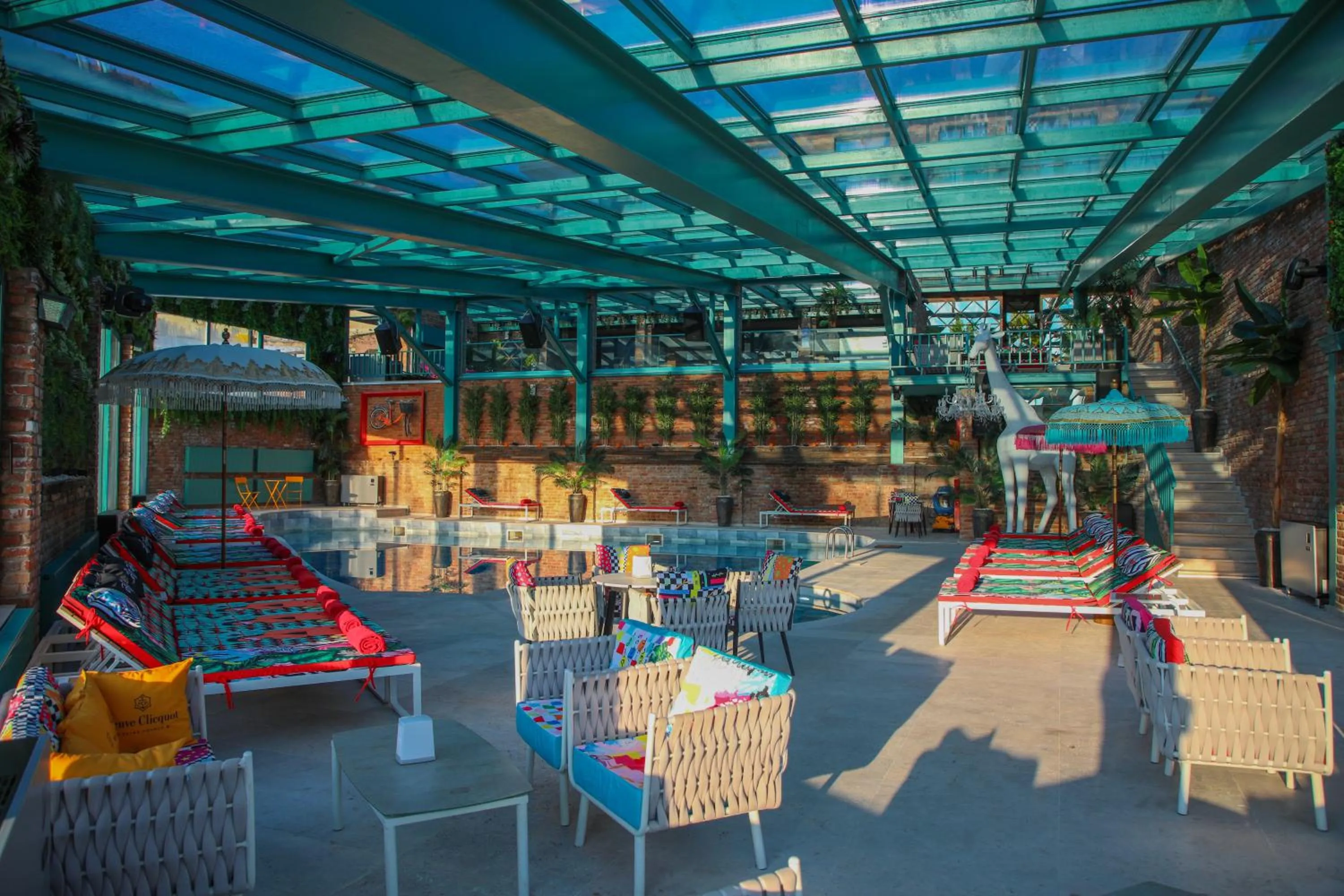 Swimming pool in Mtserlebi Resort