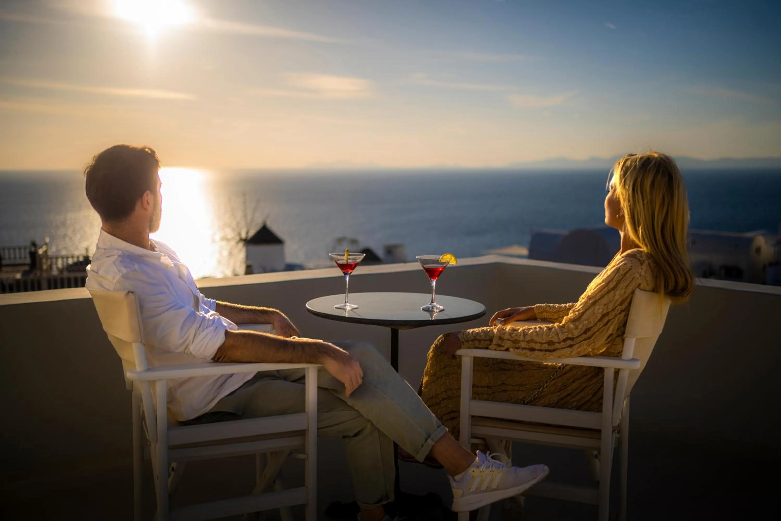 People in Oia Mansion