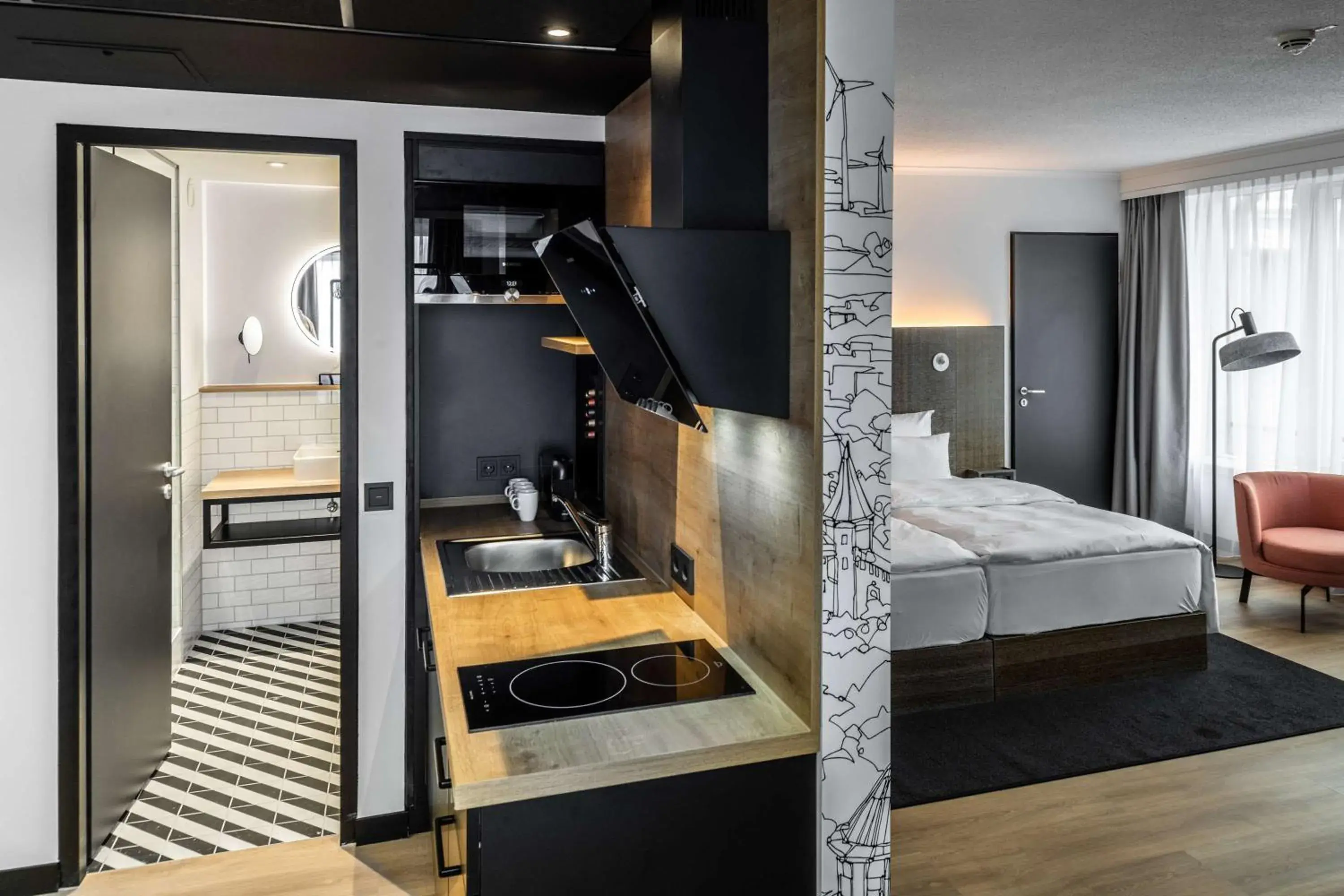 Bedroom, Bed in Pentahotel Rostock Bedroom, Bed in Pentahotel Rostock