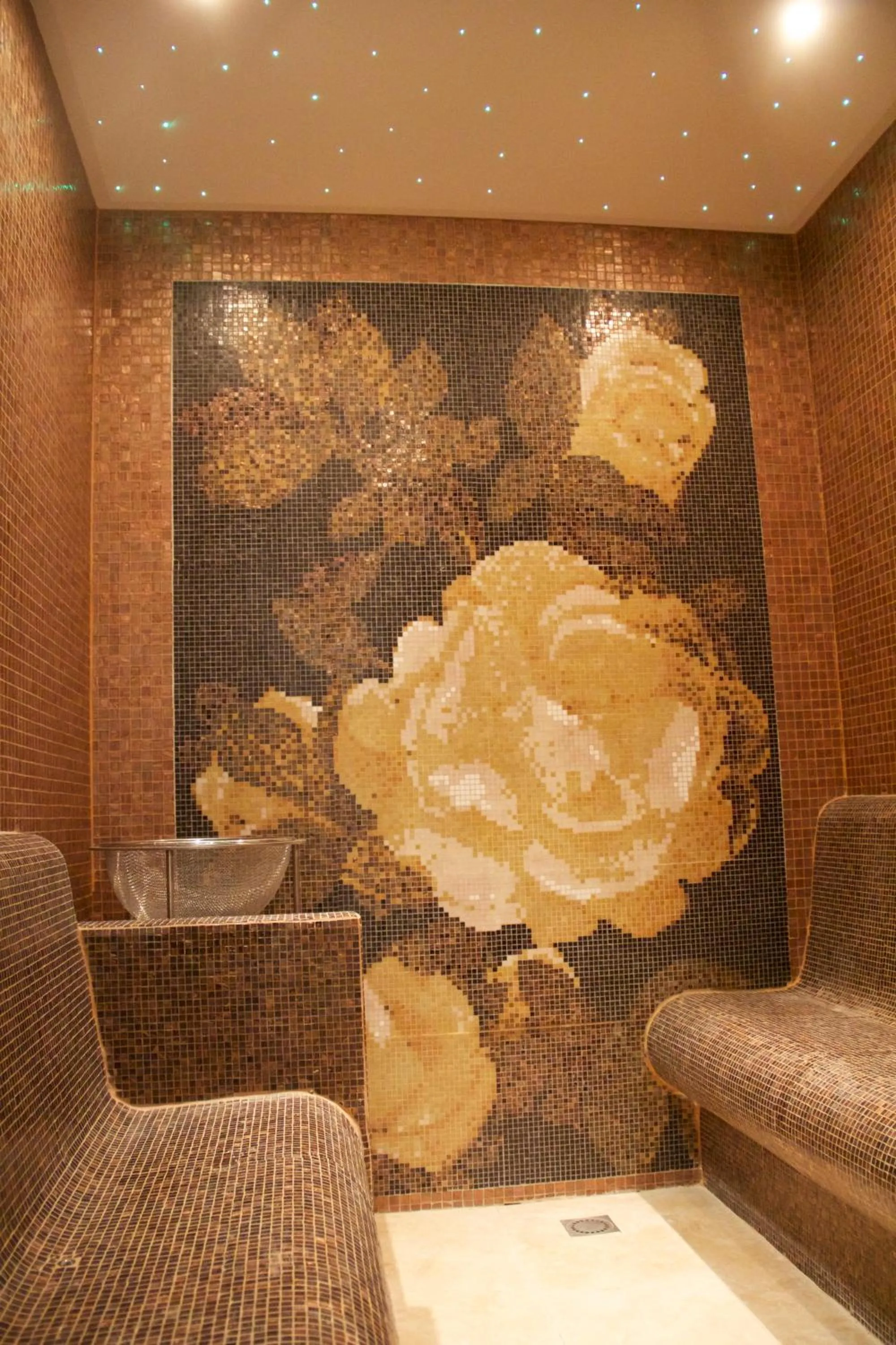 Steam room in Château de Béguin