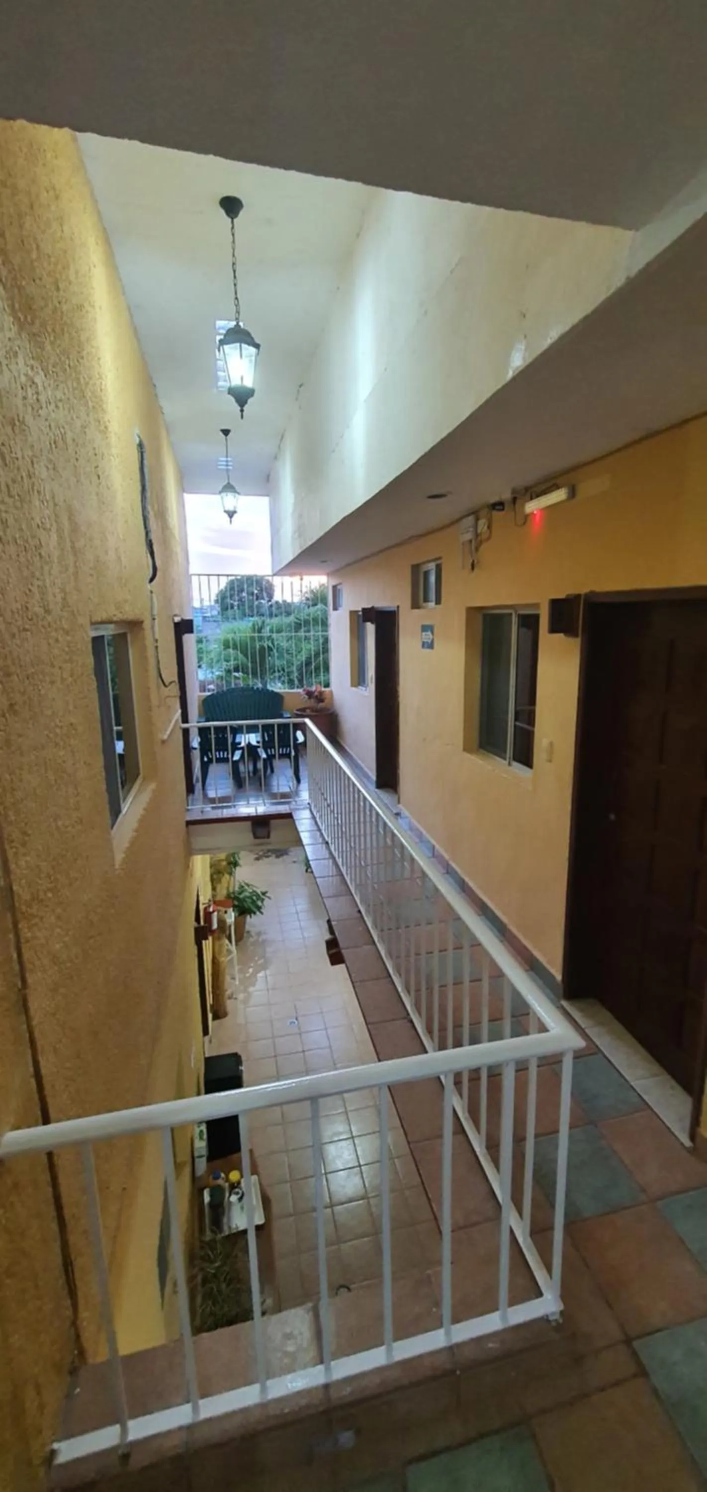 Patio in Hotel posada MARCAS