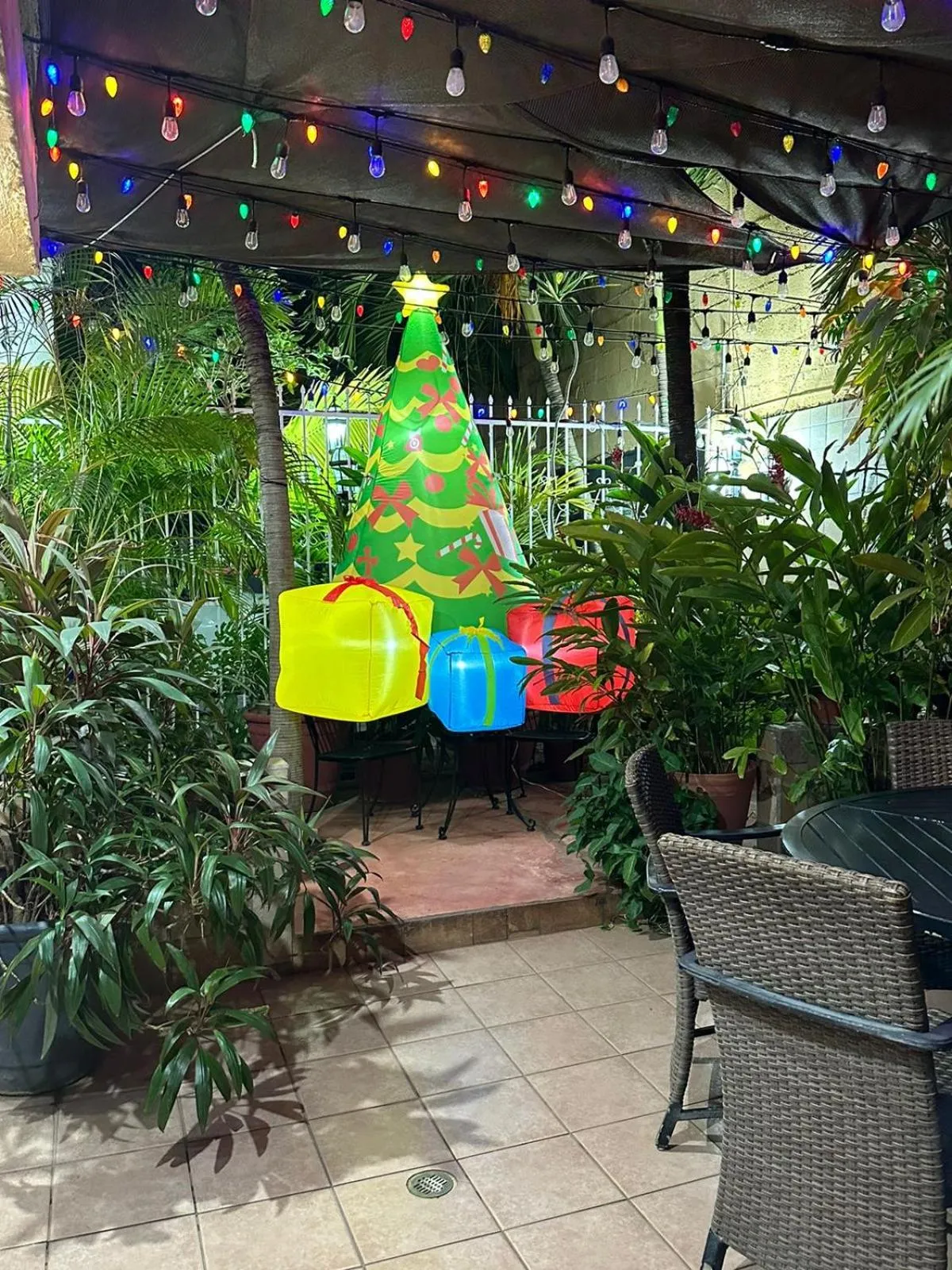 Garden view in Hotel posada MARCAS