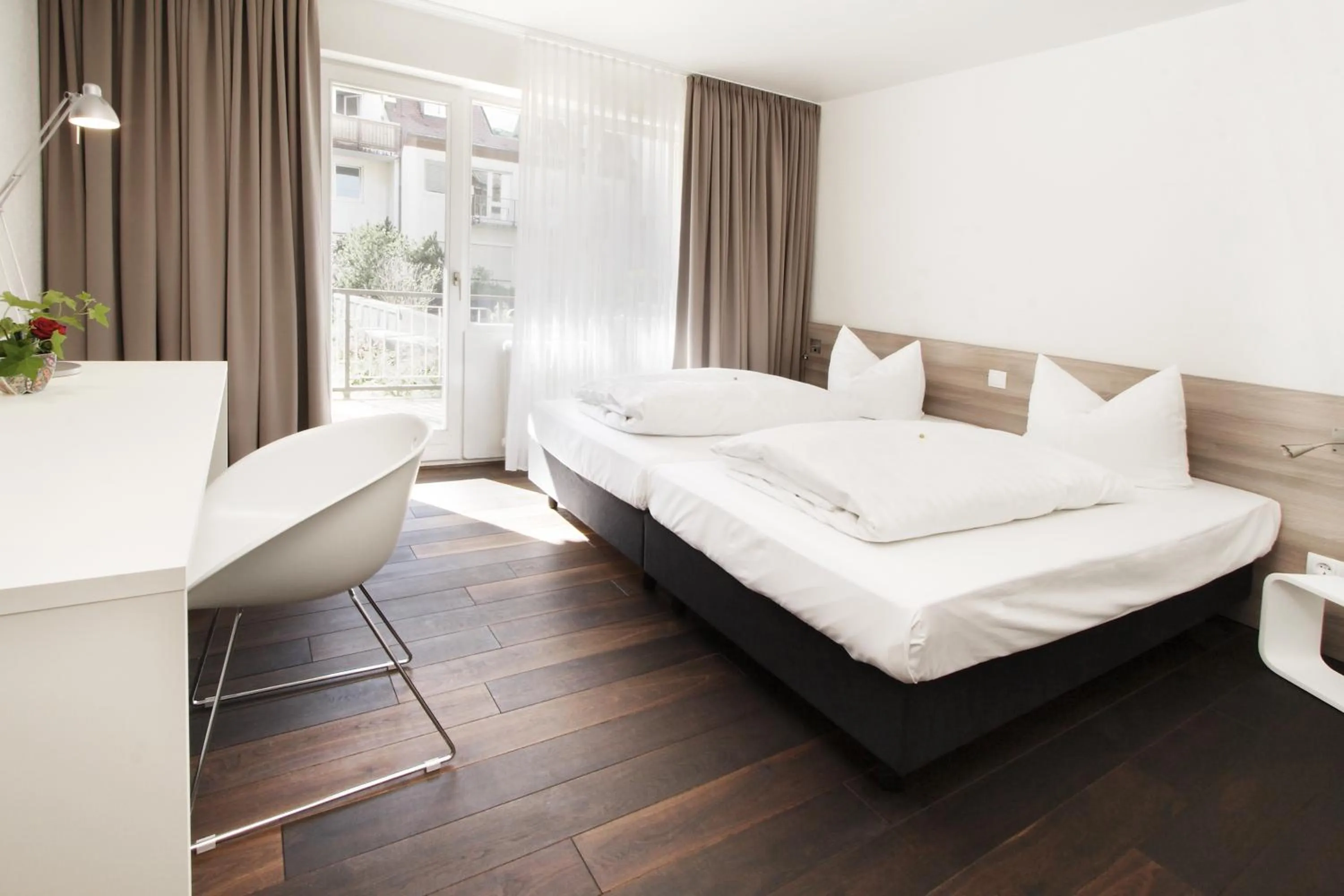 Spring, Bed in Hotel Schwarzwälder Hof