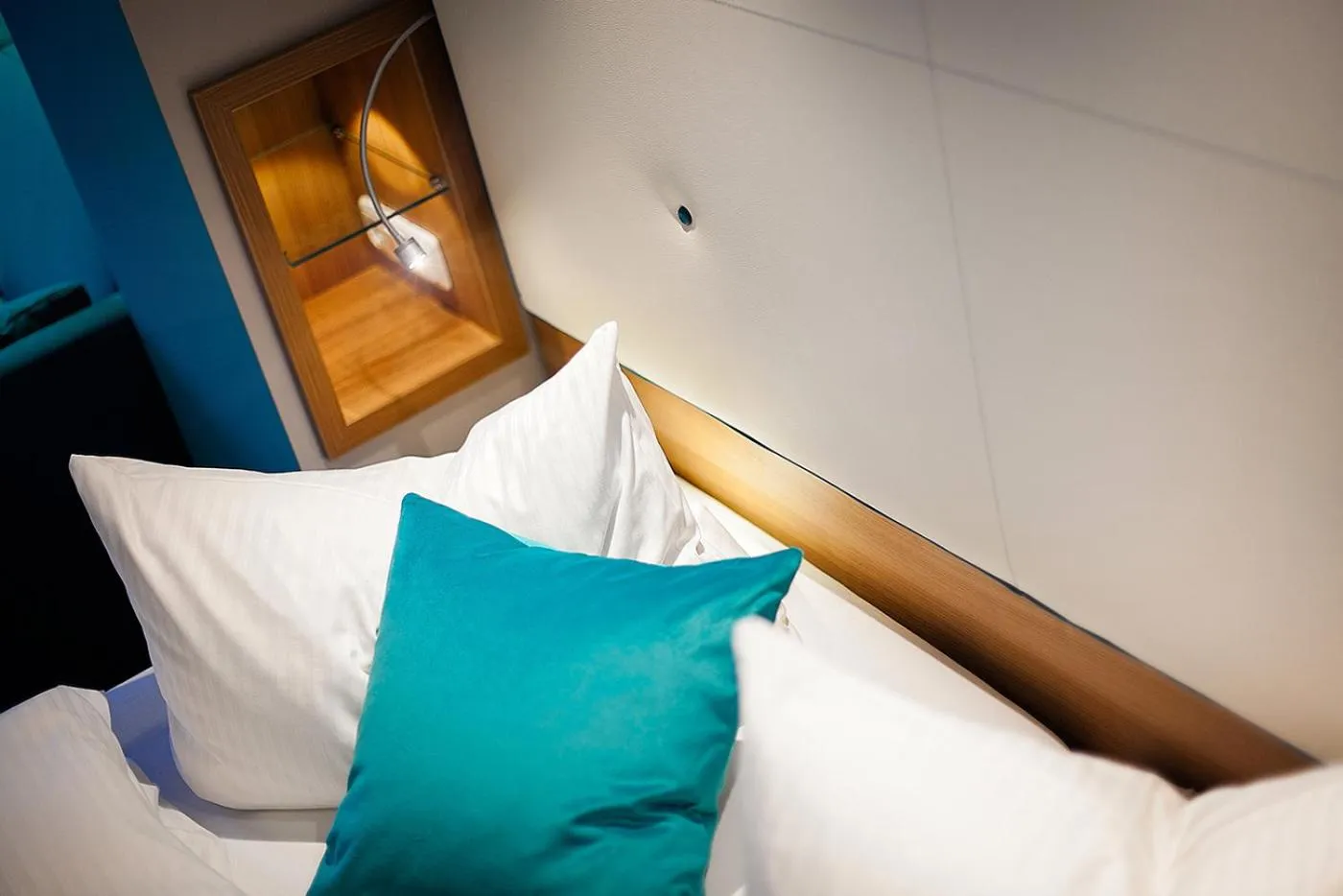 Decorative detail, Bed in Hotel Am Turm