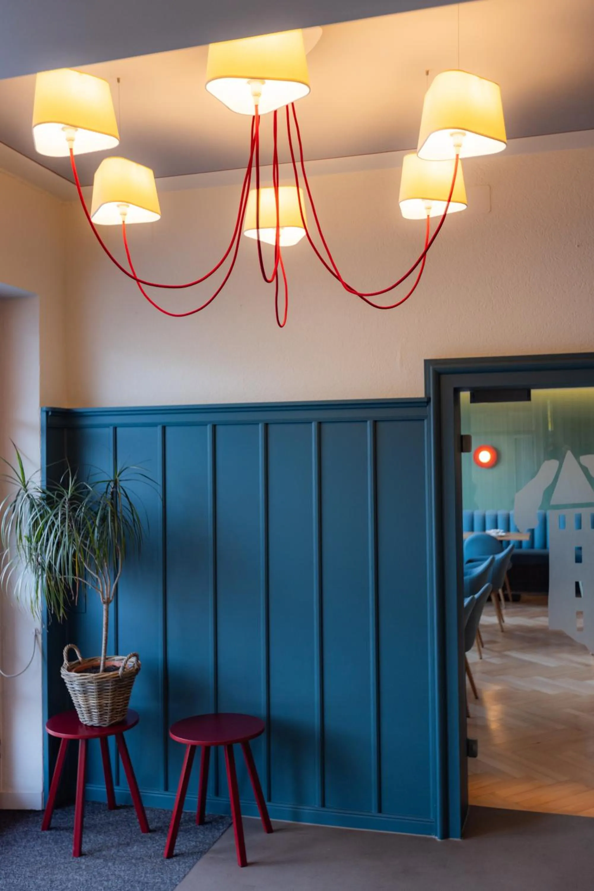 Lobby or reception, Bed in Hotel Am Turm