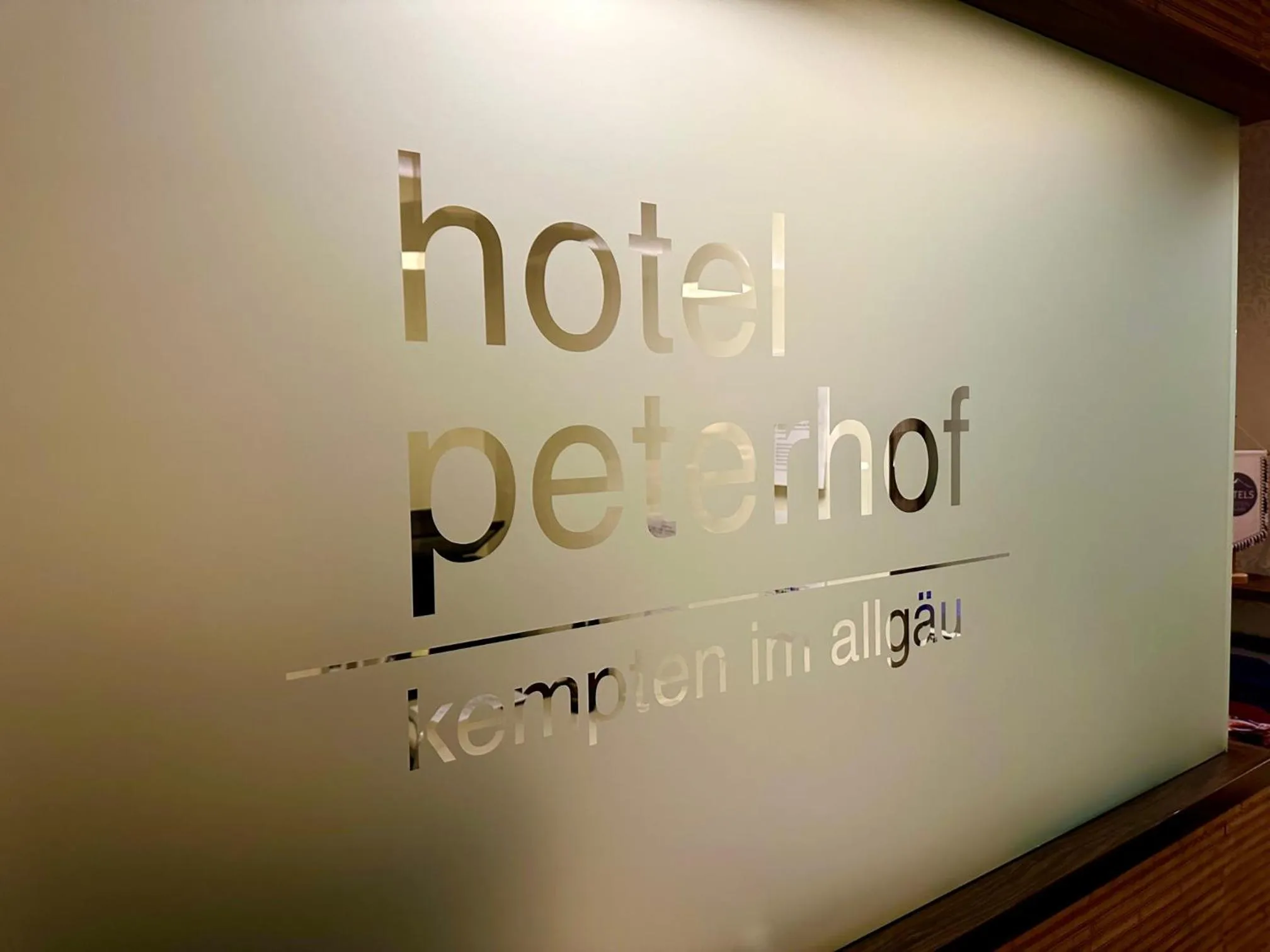 Lobby or reception in Hotel Peterhof - urban lifestyle Kempten