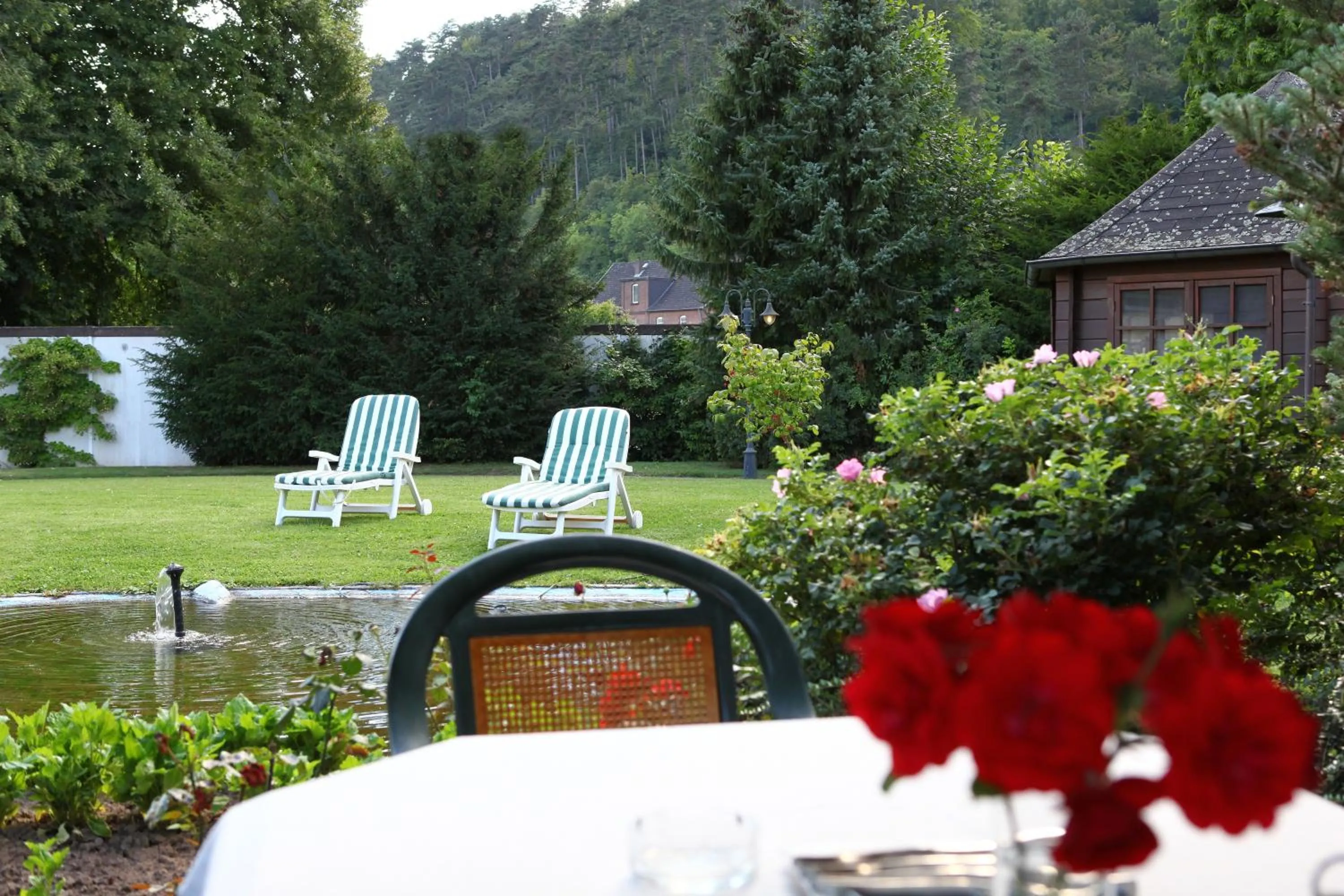 Patio in Parkhotel Goldlinde