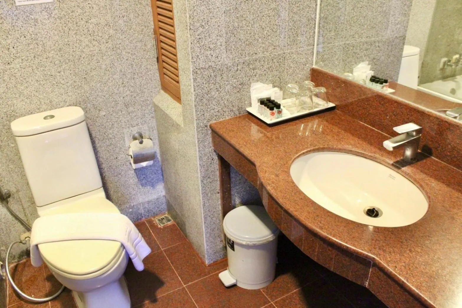 Bathroom in S2 Hotel - SHA Plus Certified