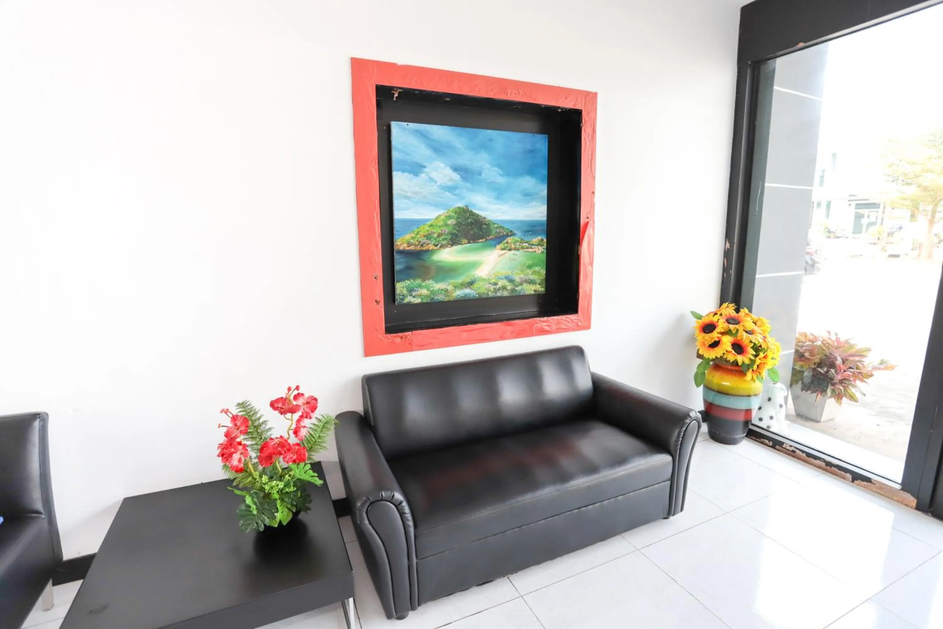 Seating area in C Tower Hotel