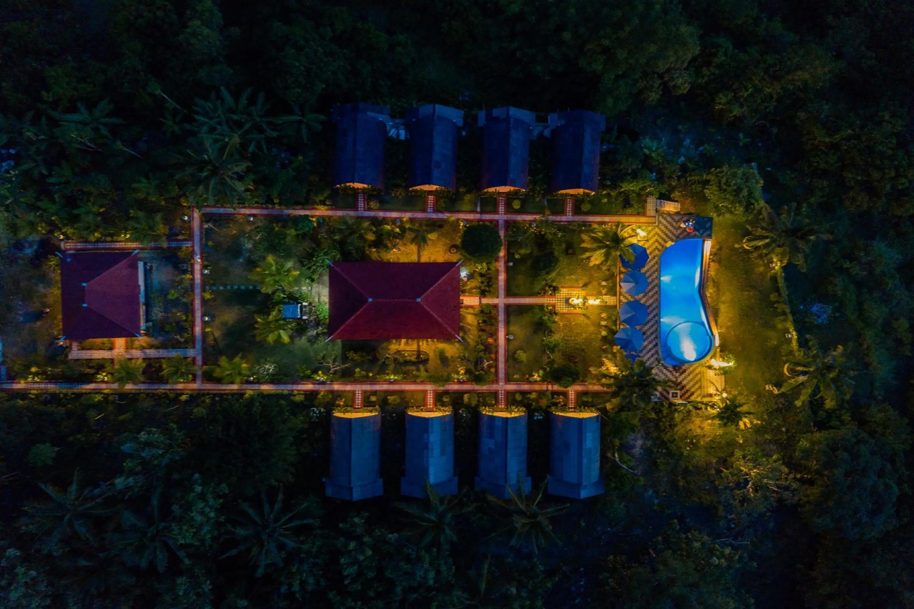 Bird's eye view in Penida Sunset Ocean View Bungalows