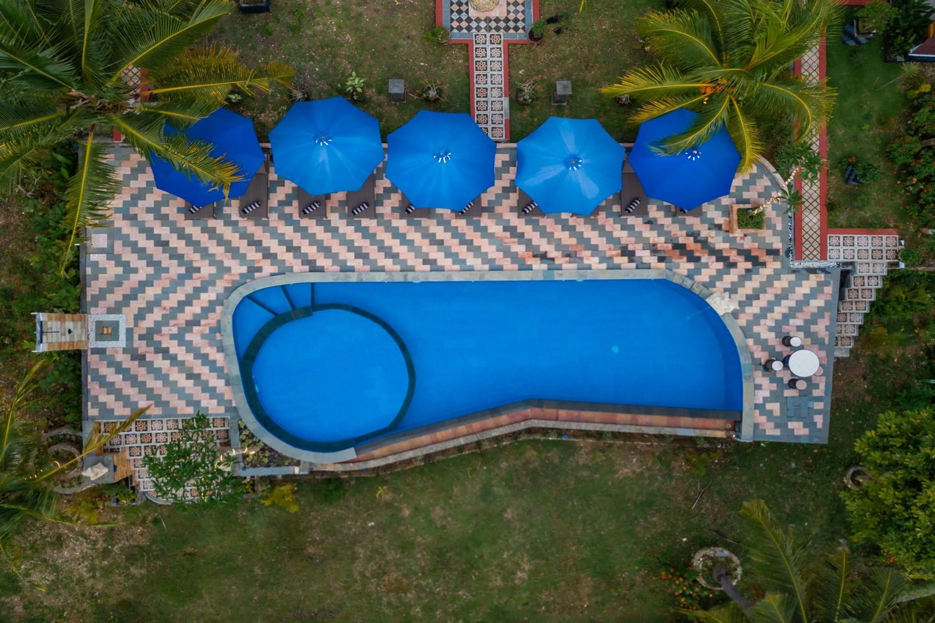 Bird's eye view in Penida Sunset Ocean View Bungalows