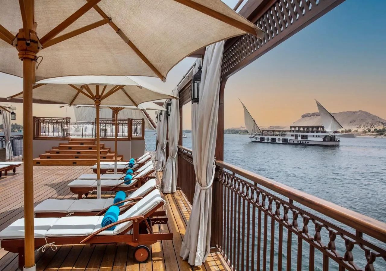 sunbed in Dahabeya Yakouta Nile Cruise-Every Monday from Luxor- Aswan for 05 nights