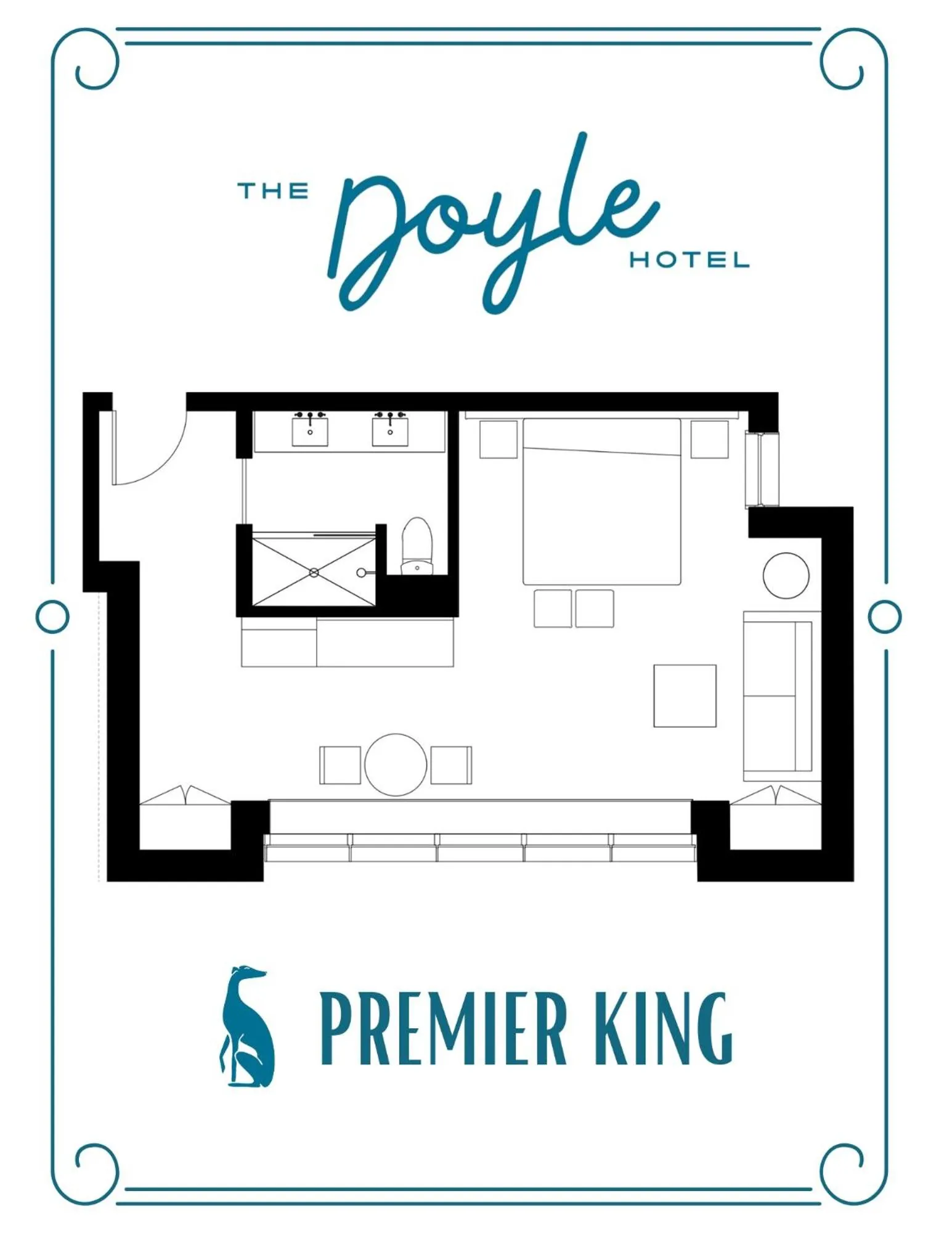 Floor plan in The Doyle Hotel