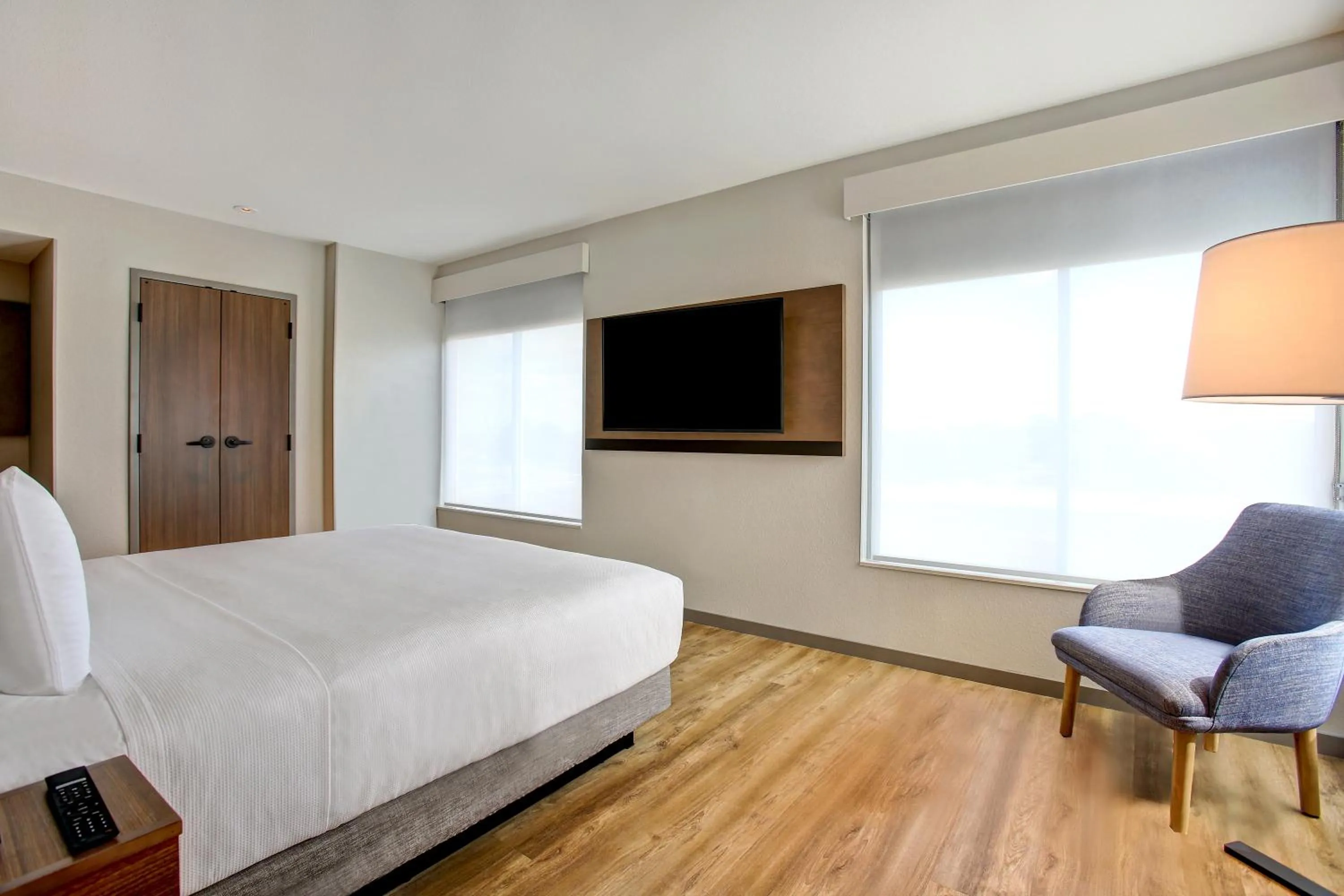 Bedroom, Bed in Hyatt Place at Wichita State University