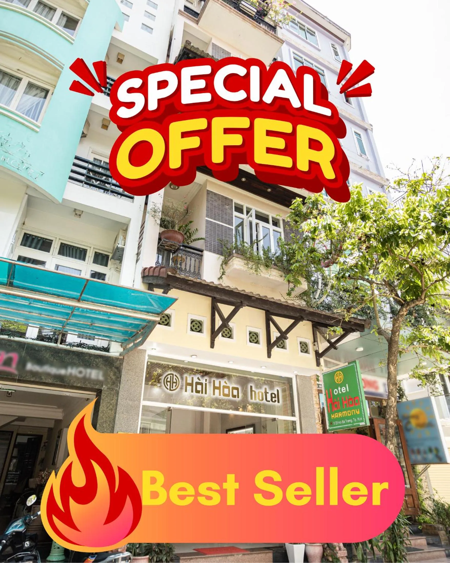 Property building in Hue Harmony Hotel