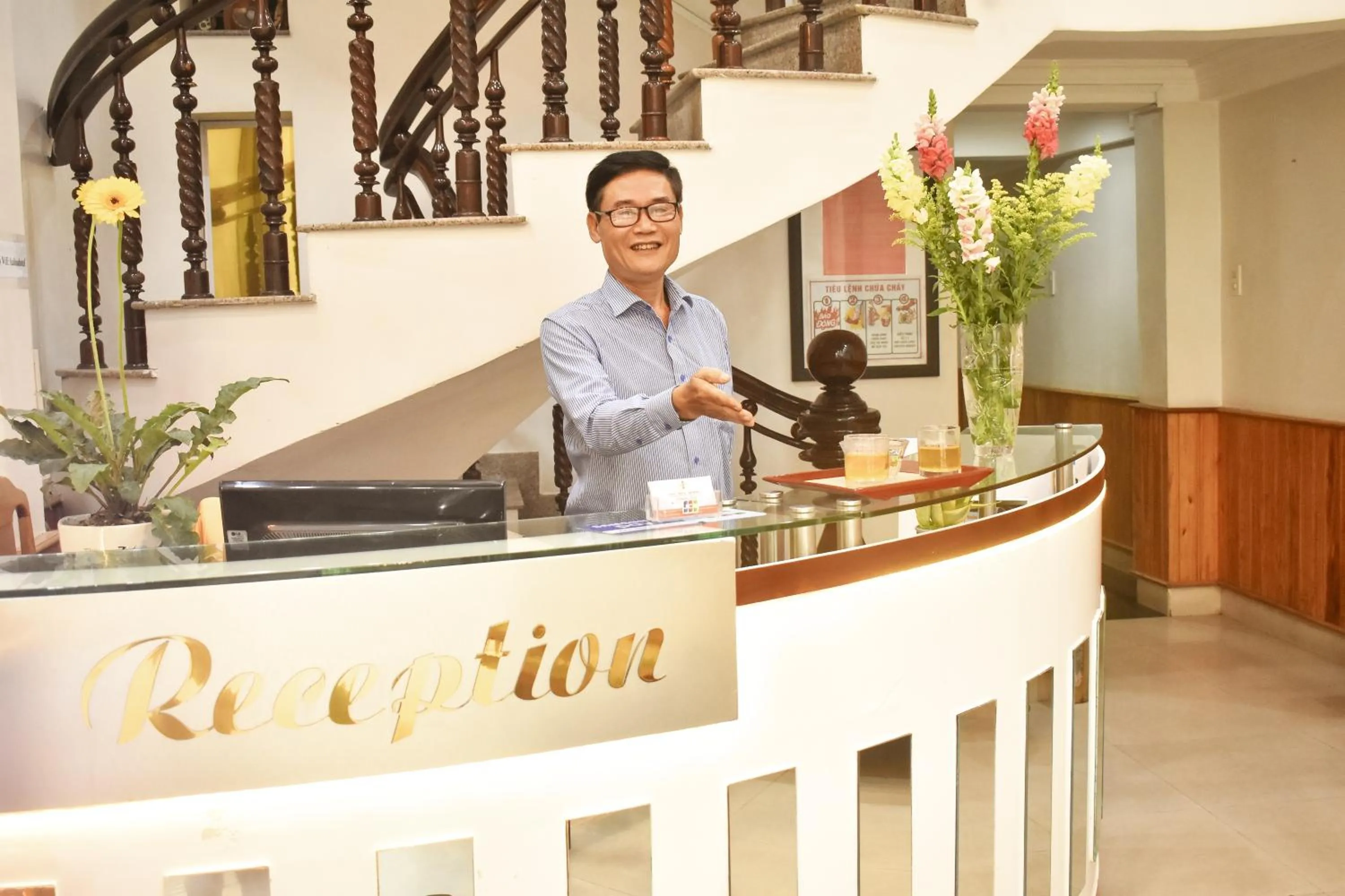 Staff in Hue Harmony Hotel