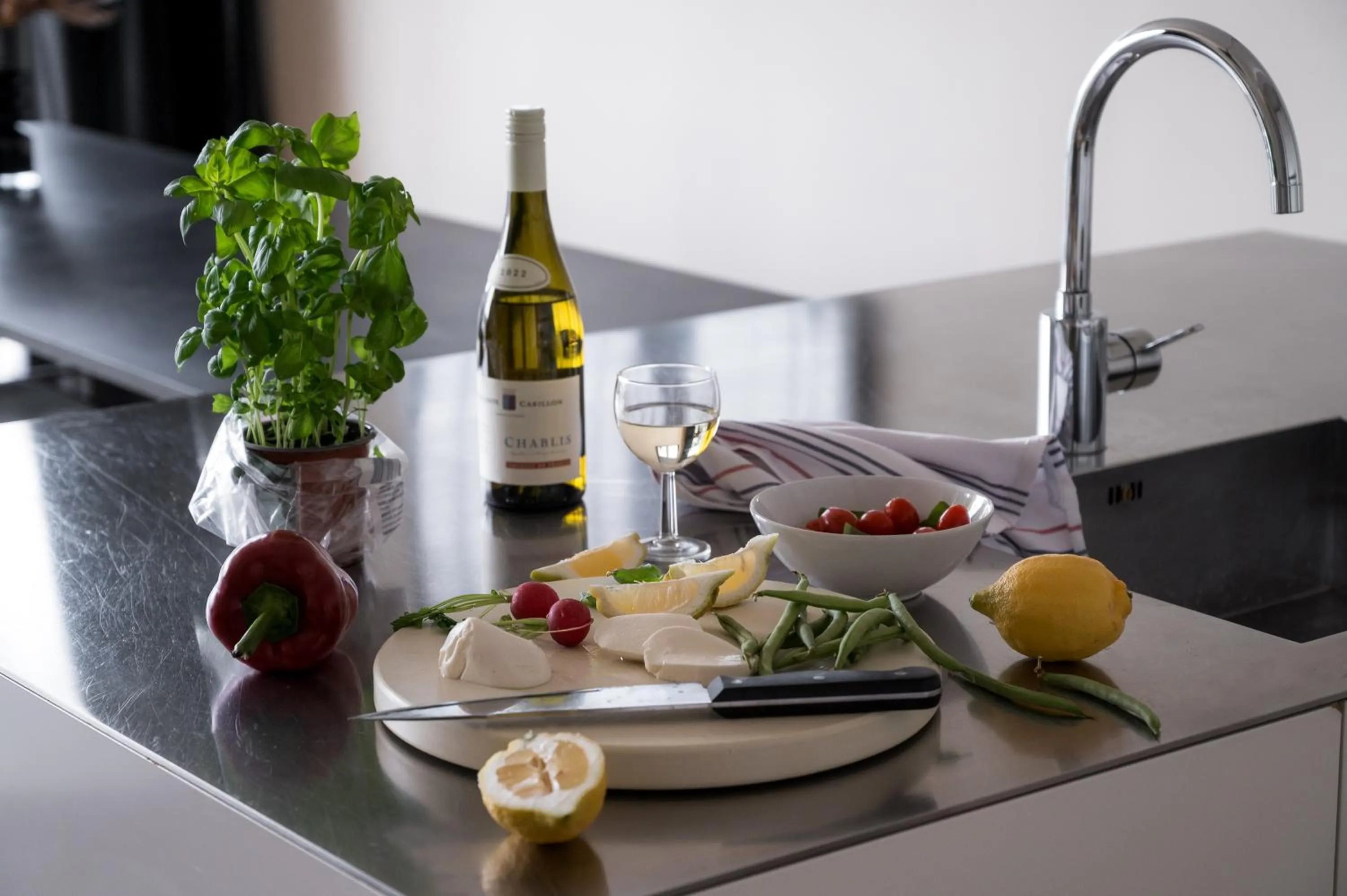 kitchen in The Pier apartments by Daniel&Jacob's