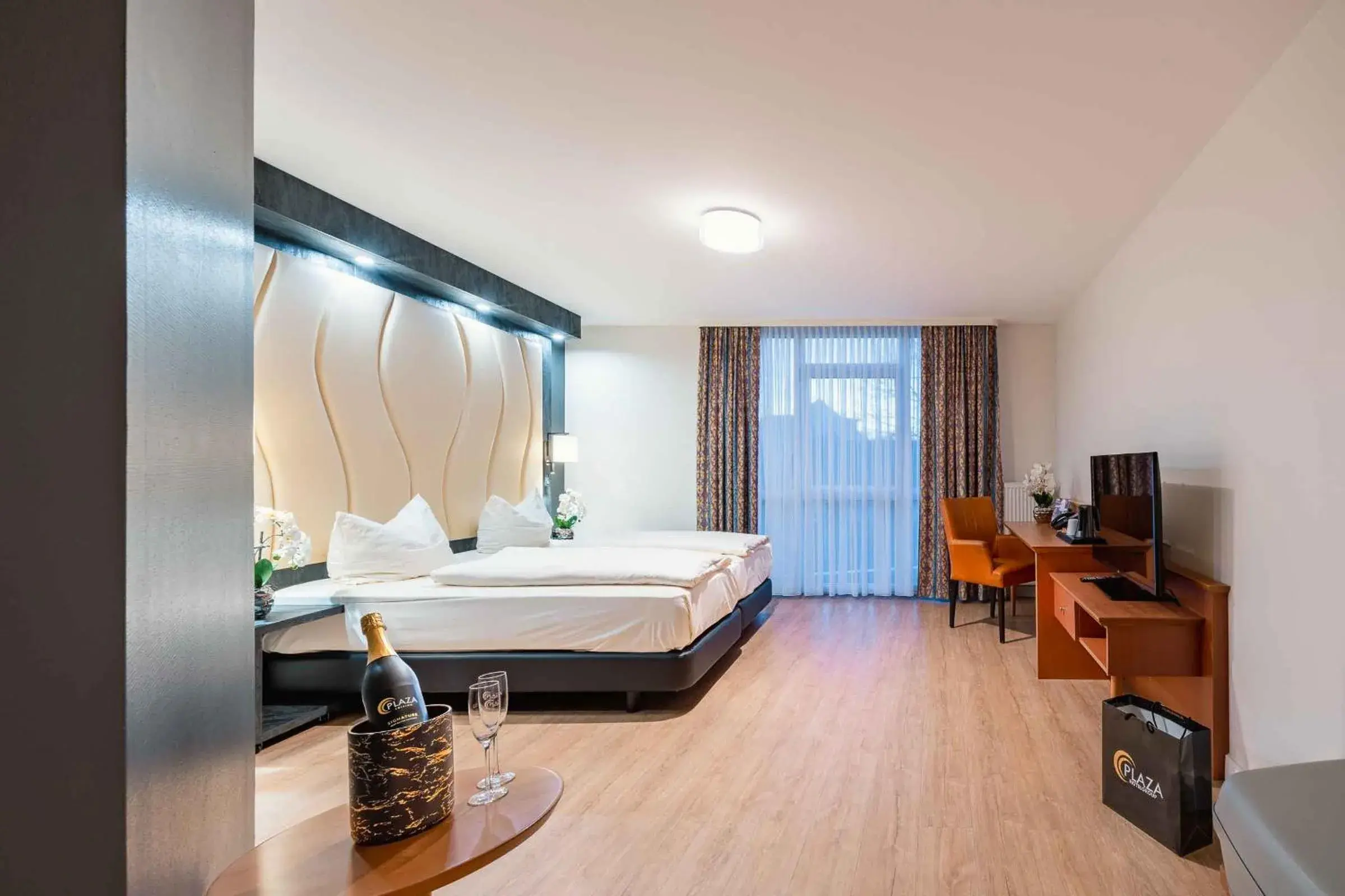 Bedroom, Bed in PLAZA INN Köln Pulheim Bedroom, Bed in PLAZA INN Köln Pulheim