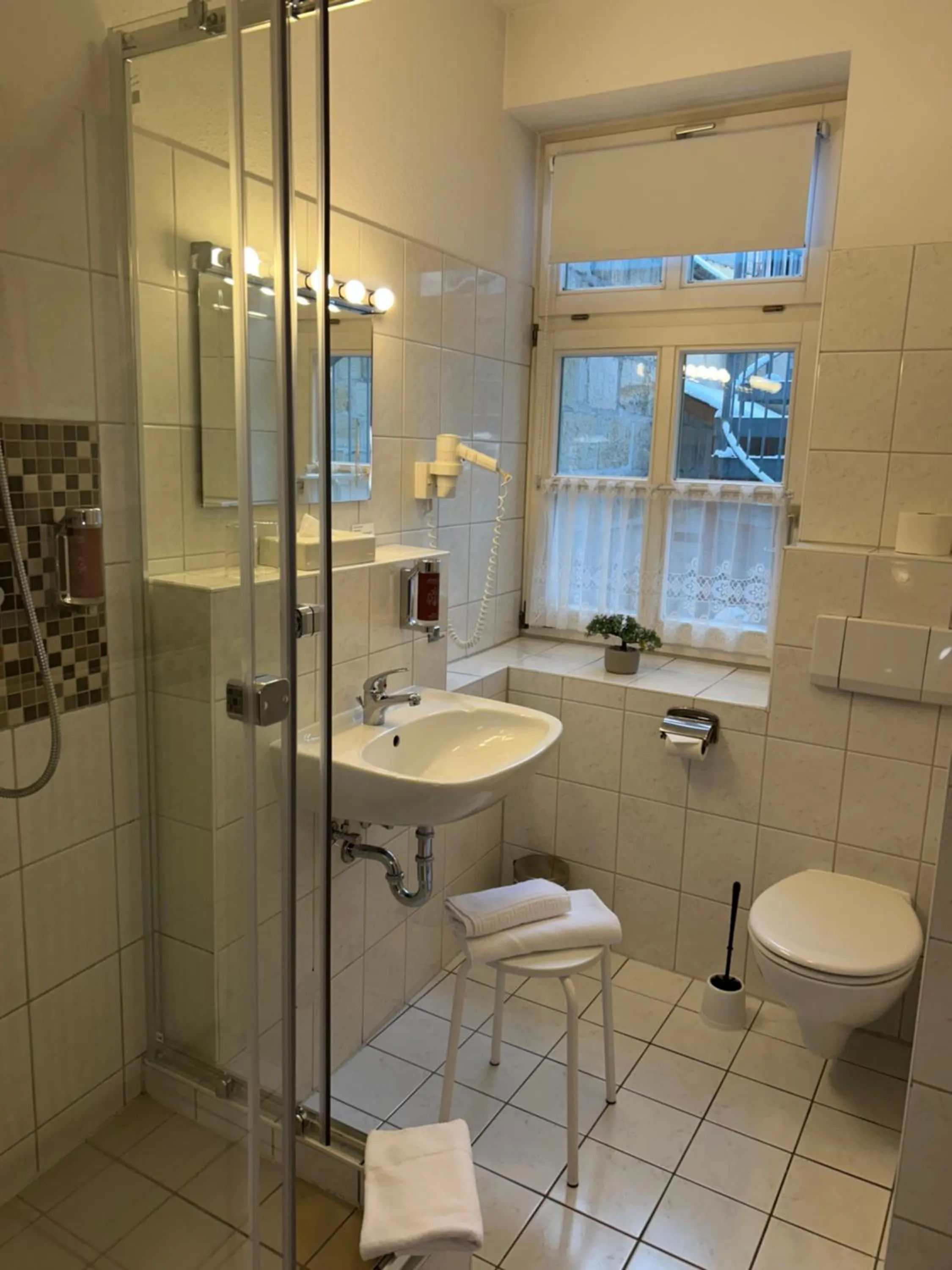 Shower in Hotel Am Grudenberg