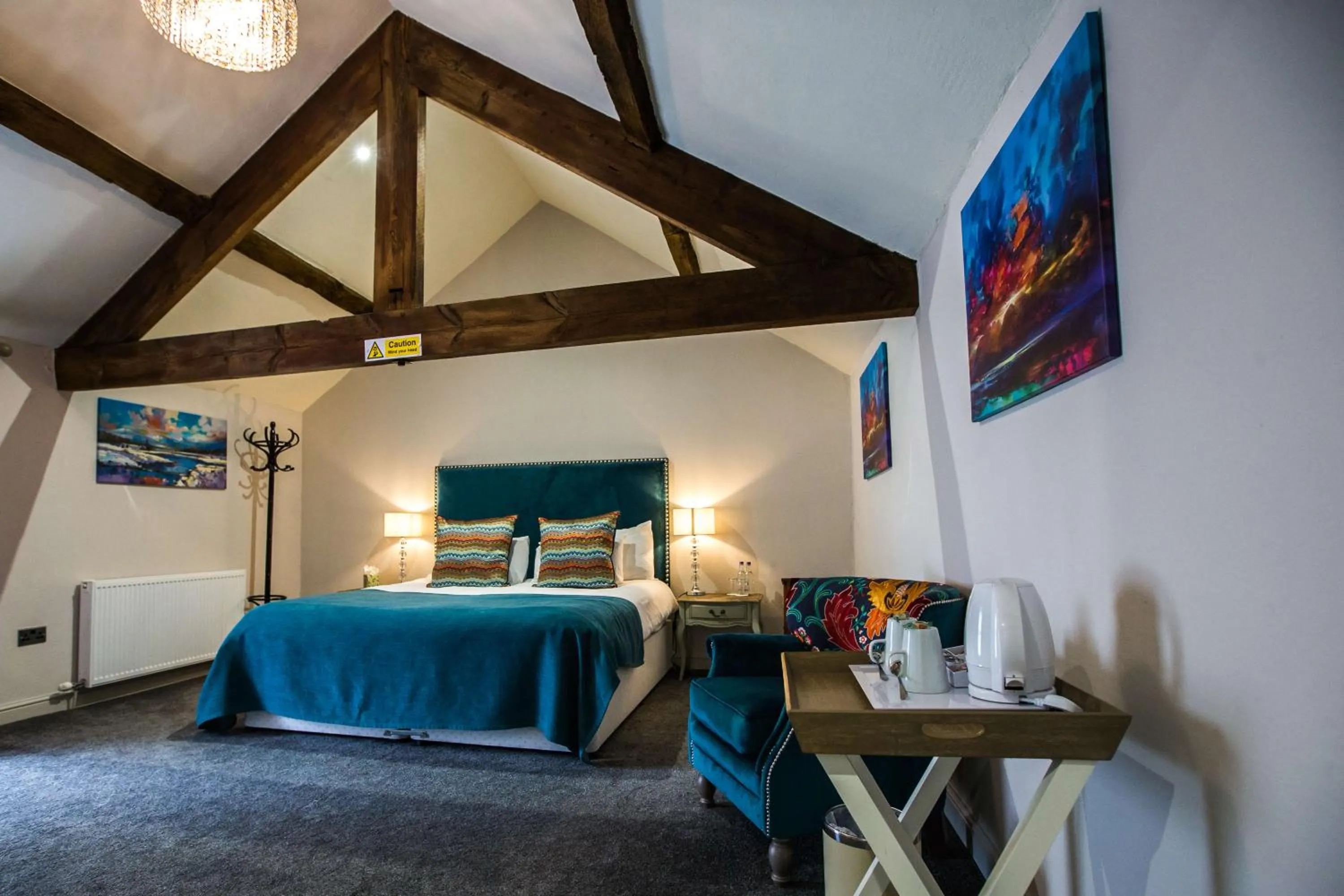 Bed in The Wyndham Hotel