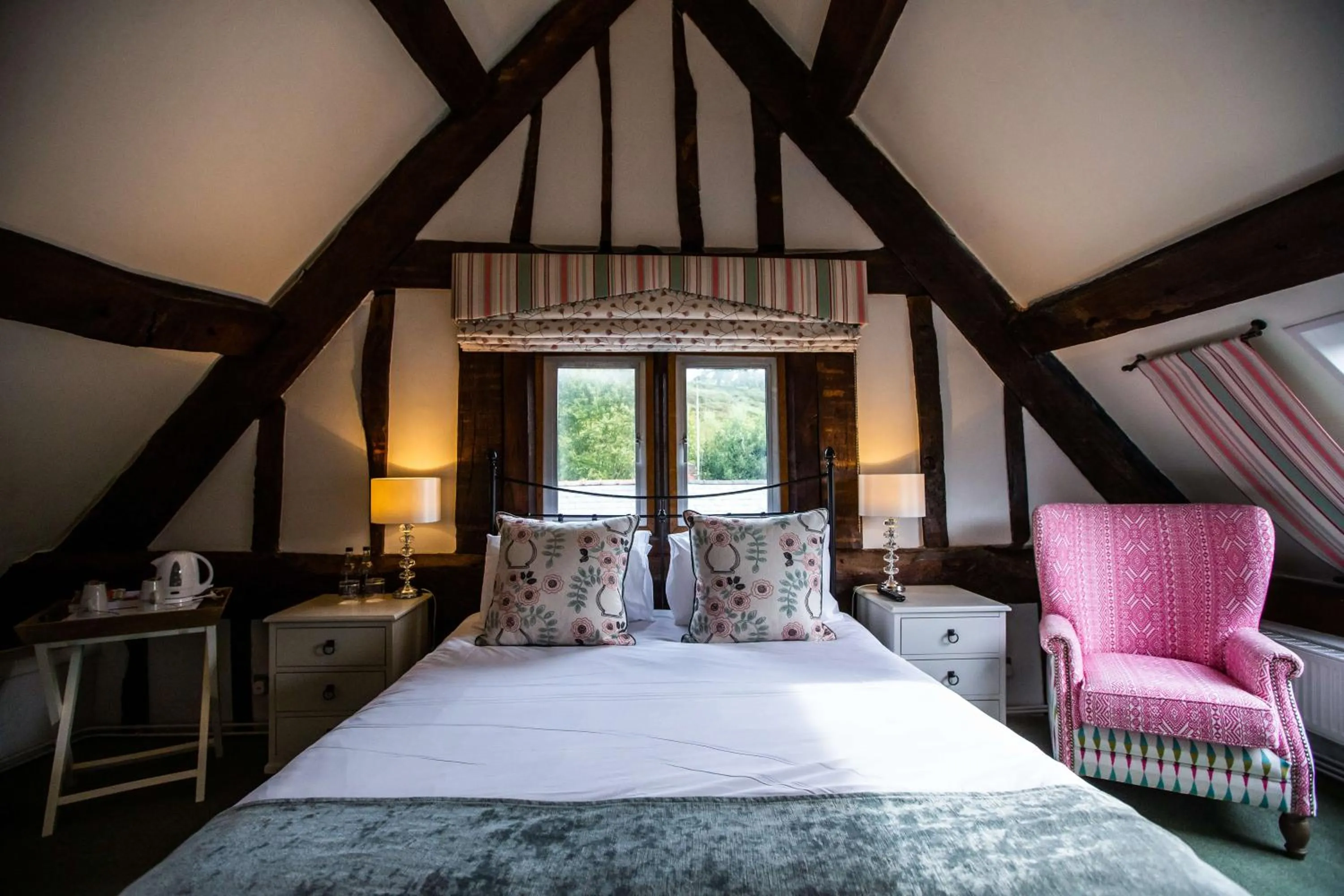 Bed in The Wyndham Hotel