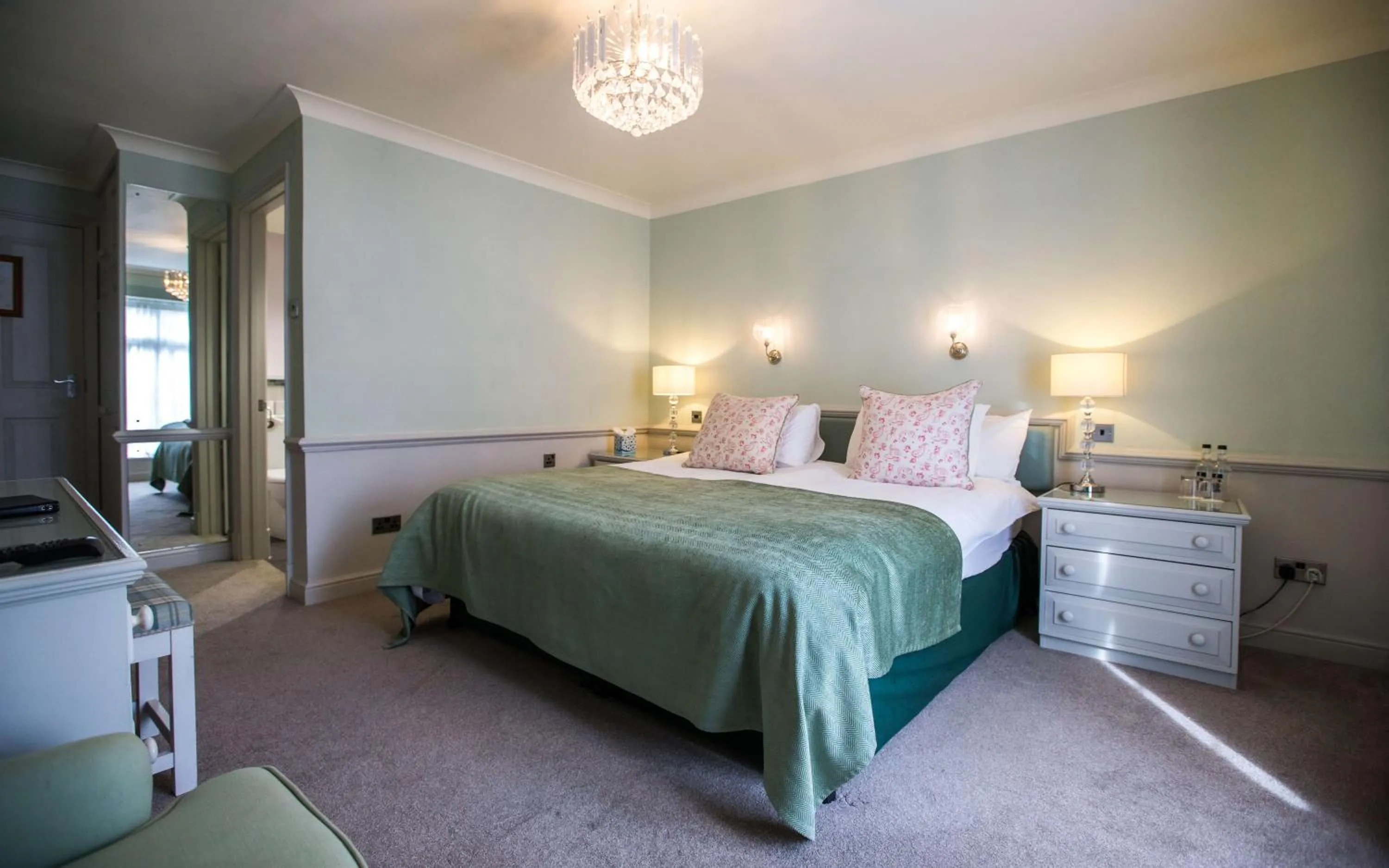 Bed in The Wyndham Hotel