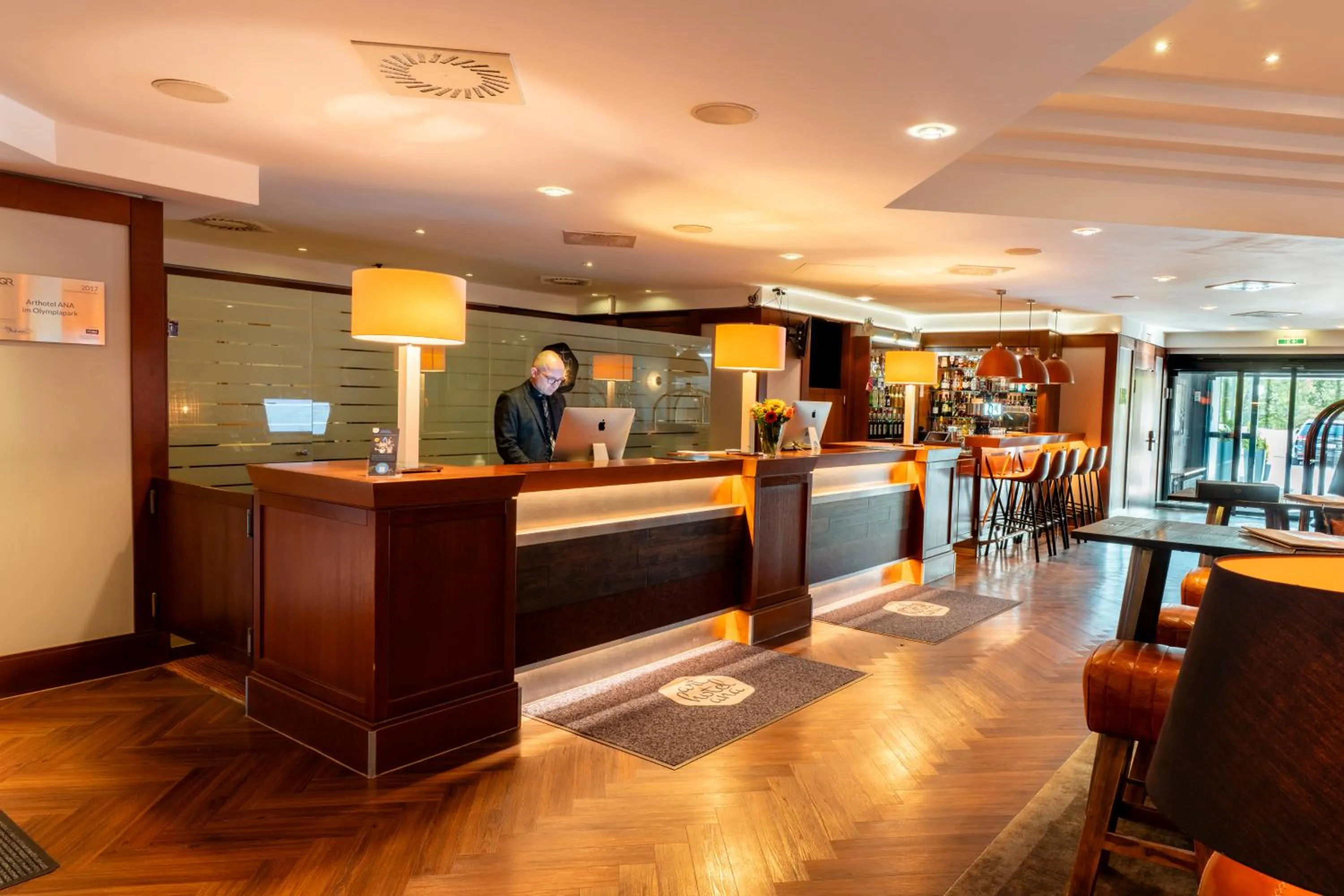 Lobby or reception in Arthotel Ana im Olympiapark
