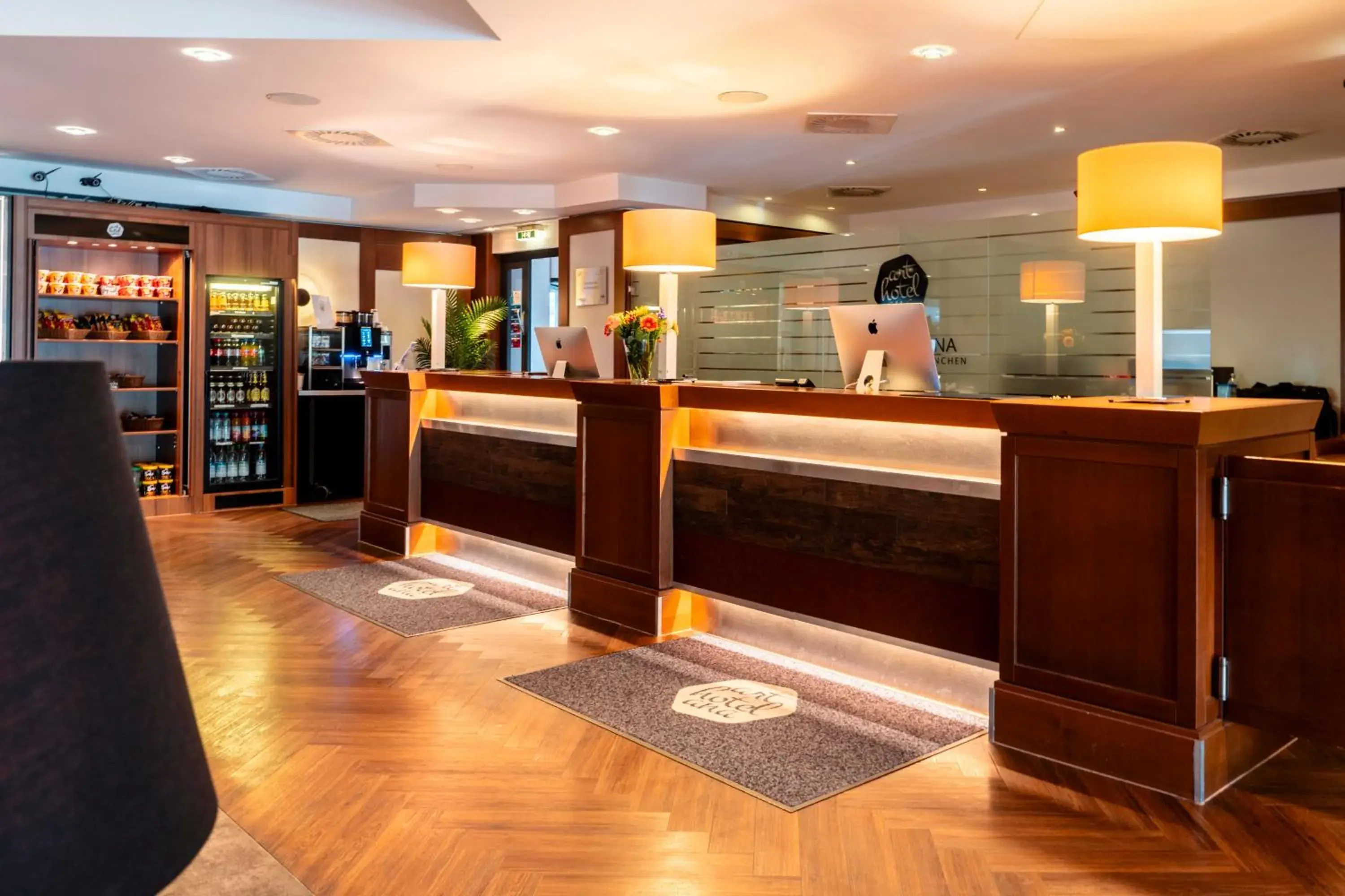 Lobby or reception in Arthotel Ana im Olympiapark Lobby or reception in Arthotel Ana im Olympiapark