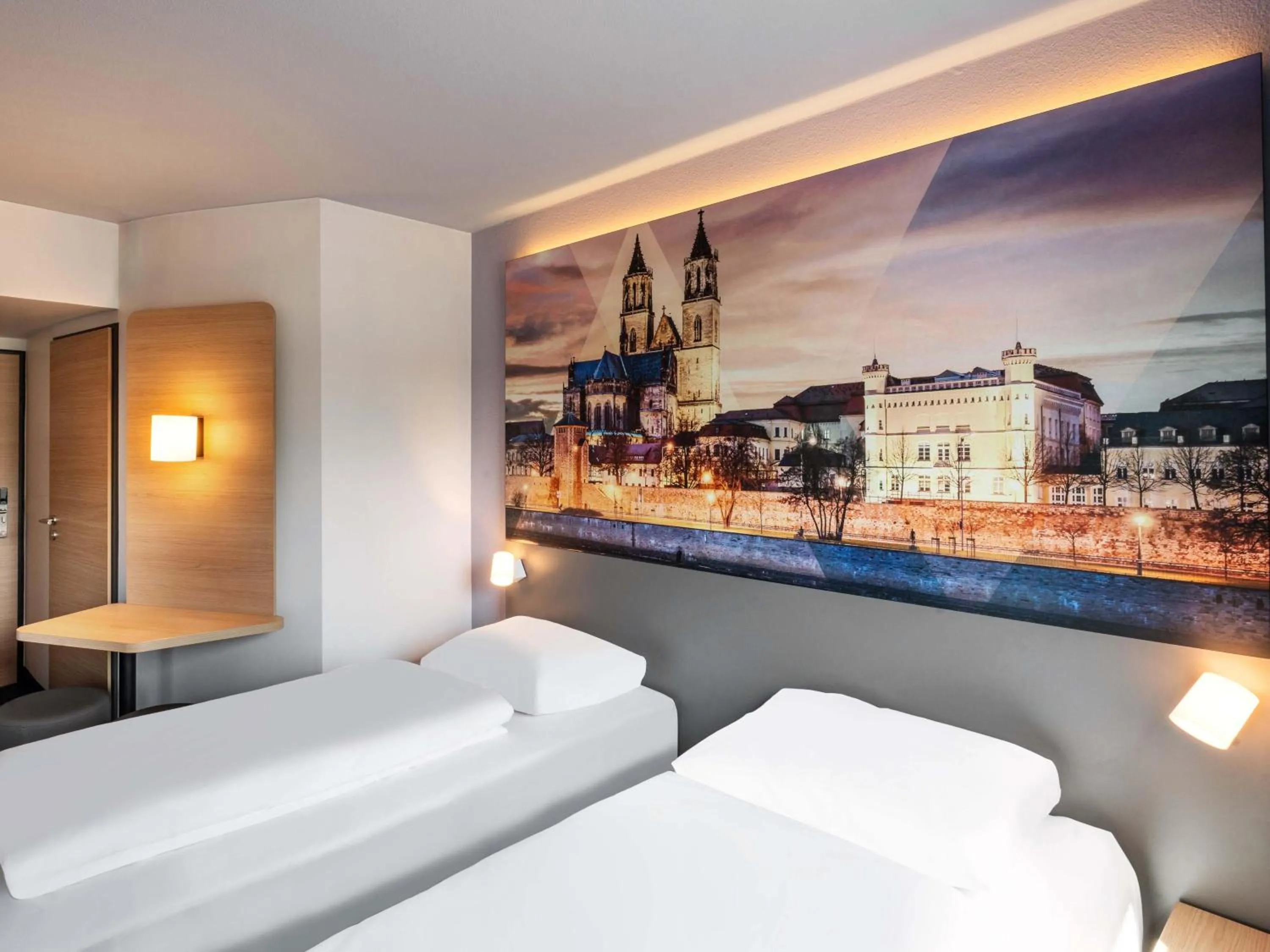Photo of the whole room, Bed in B&B HOTEL Magdeburg-Barleben