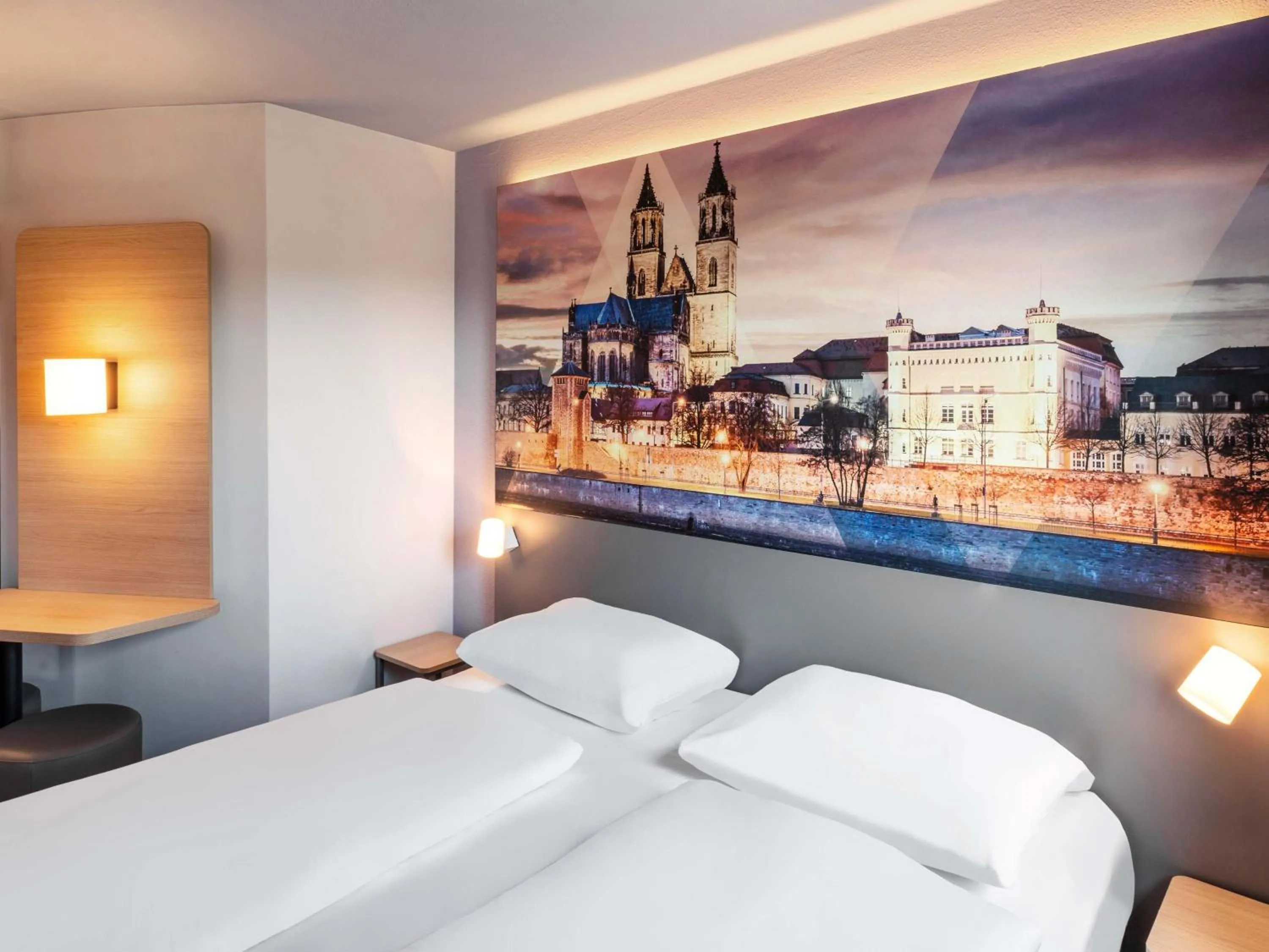 Photo of the whole room, Bed in B&B HOTEL Magdeburg-Barleben