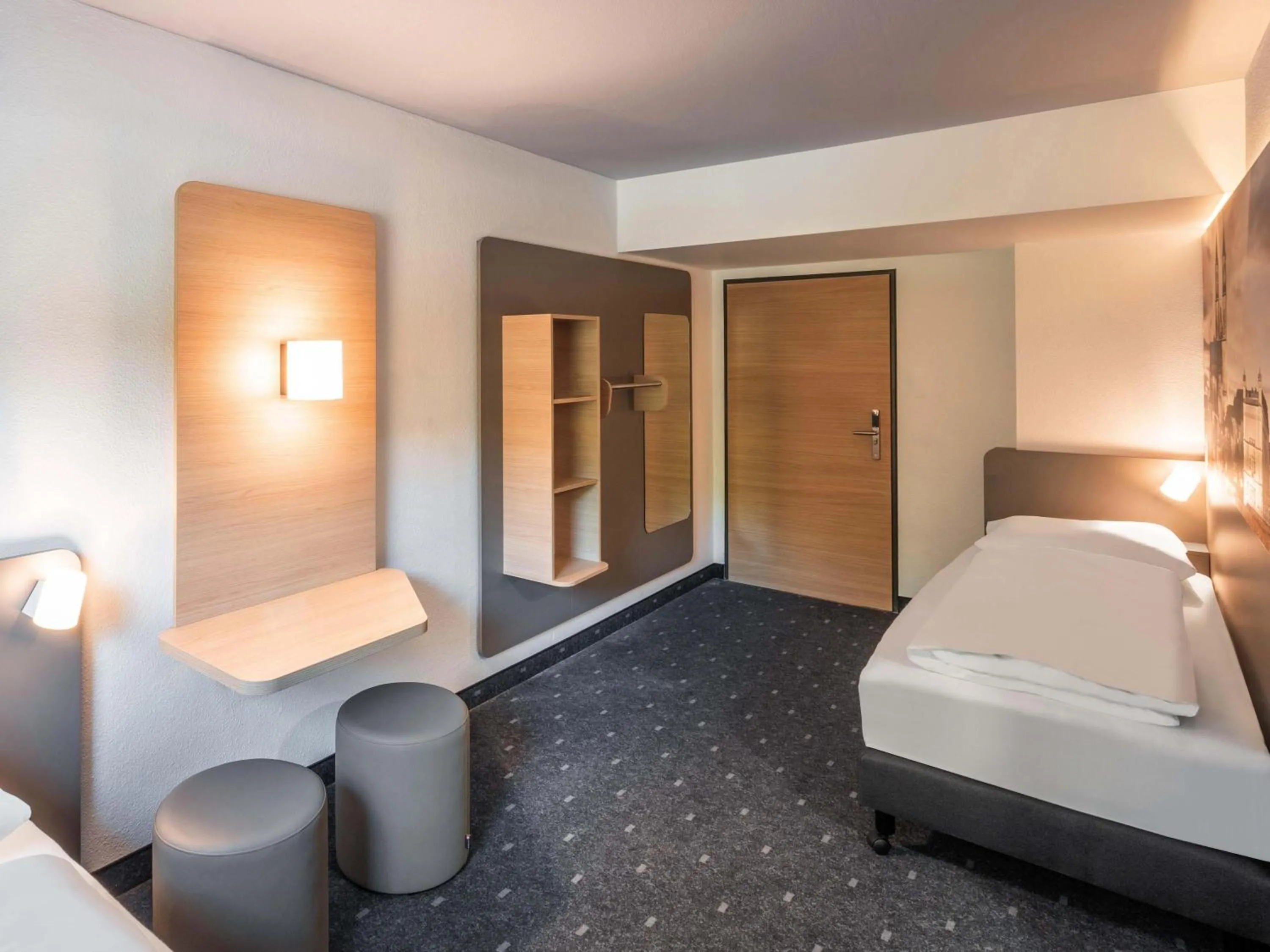 Photo of the whole room, Bed in B&B HOTEL Magdeburg-Barleben