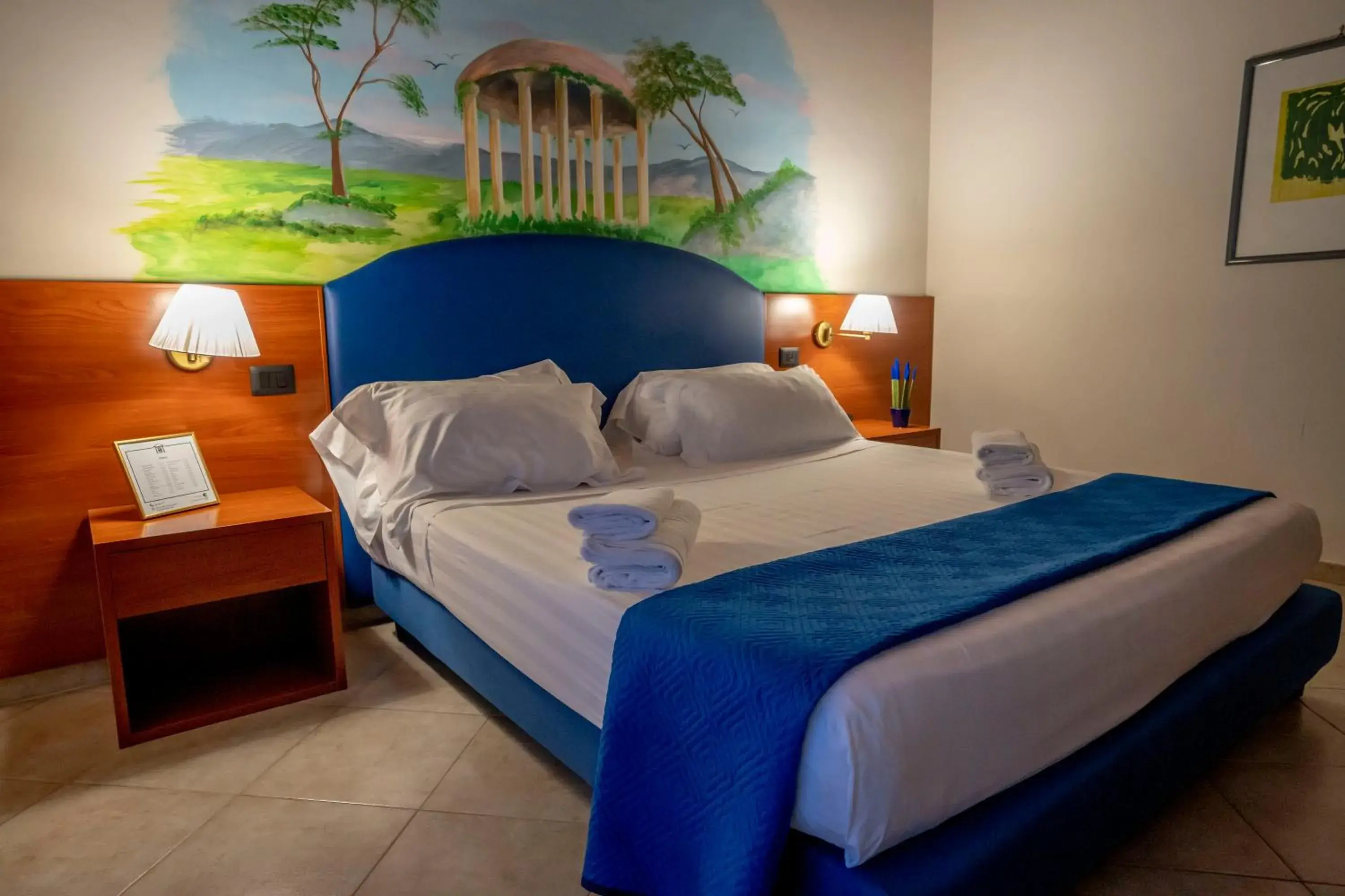 Bed in Hotel Tempio Bed in Hotel Tempio