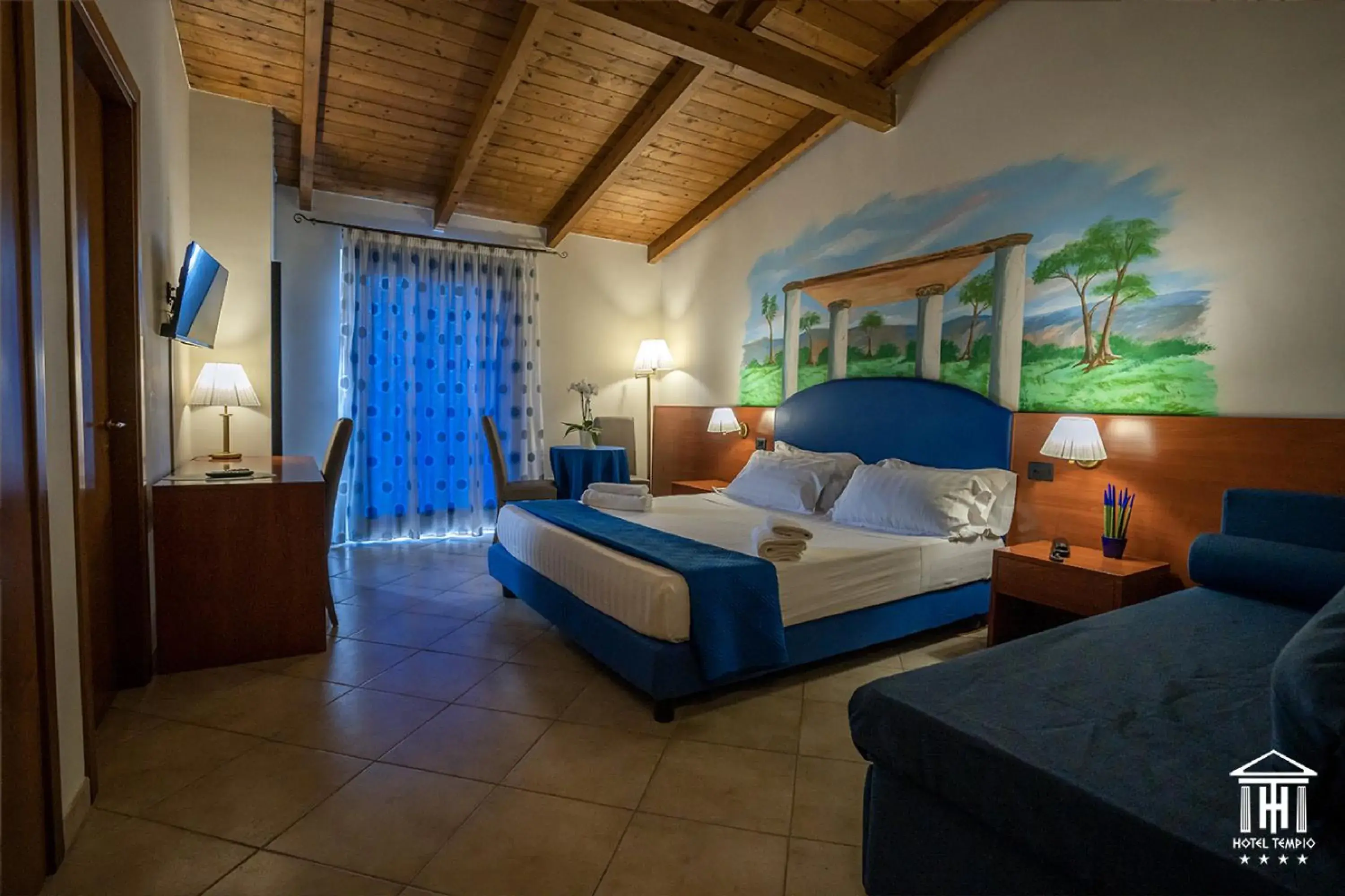 Bed in Hotel Tempio Bed in Hotel Tempio