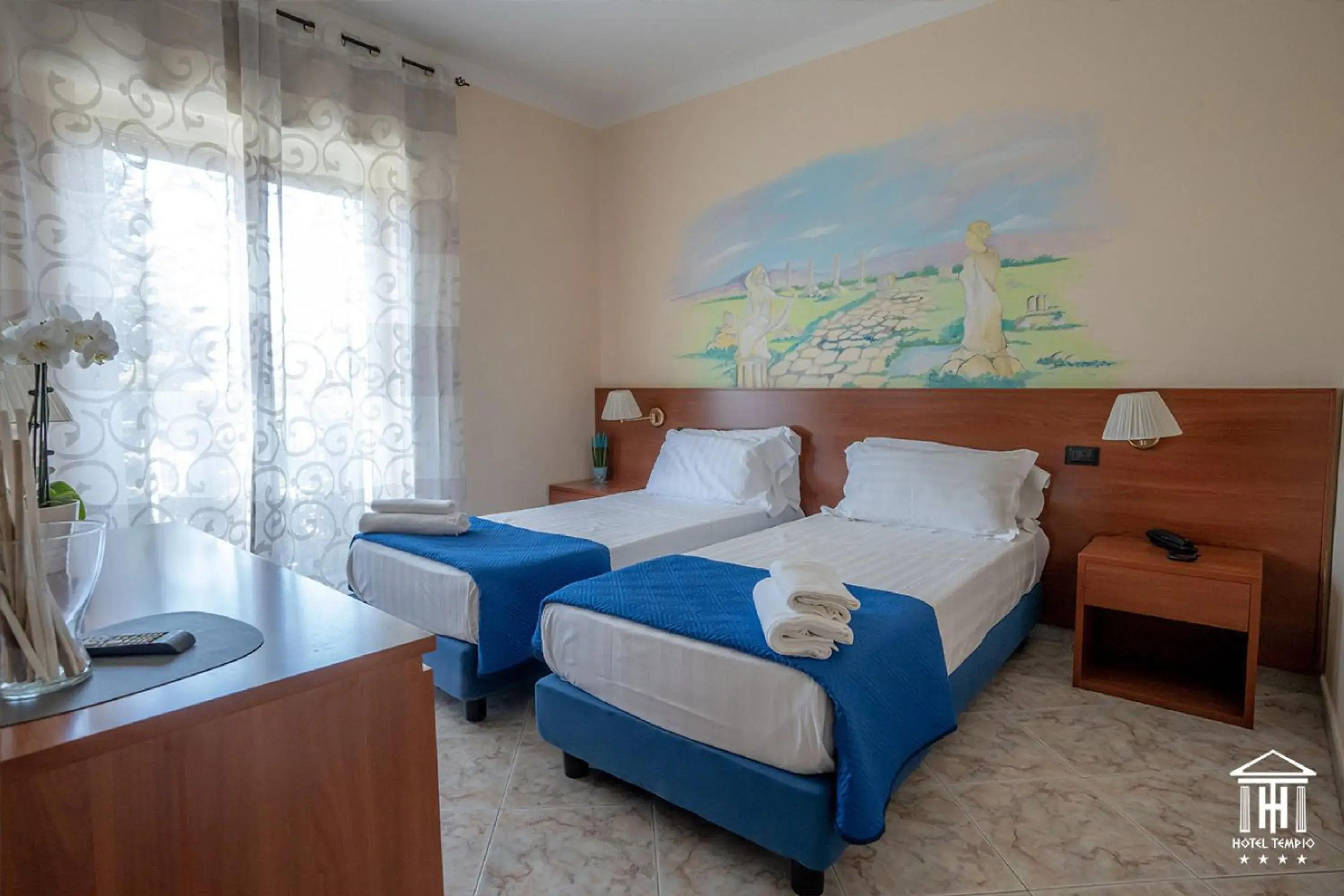 Bed in Hotel Tempio Bed in Hotel Tempio
