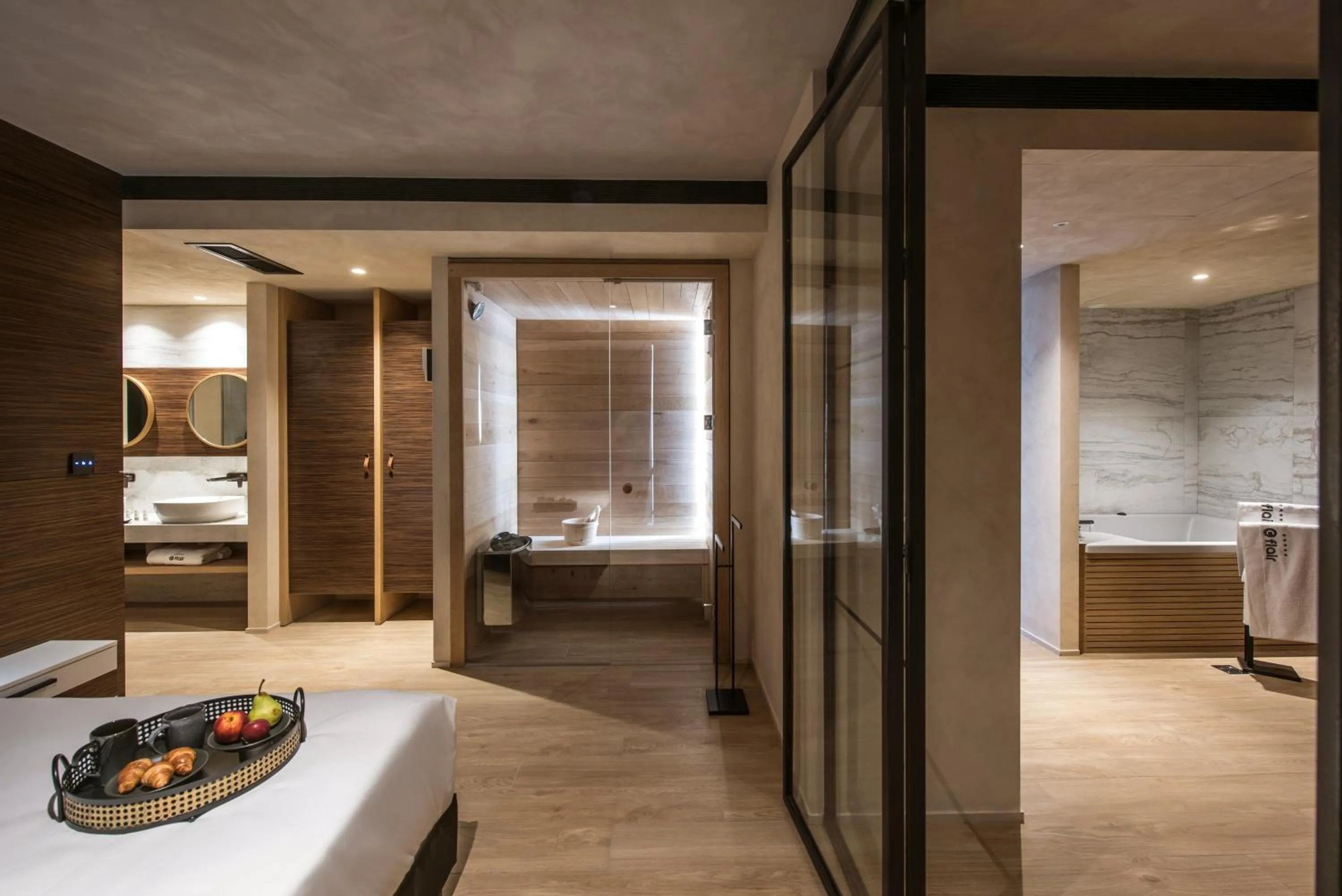 Sauna, Bed in Chania Flair Boutique Hotel, Adults only, Tapestry Collection by Hilton