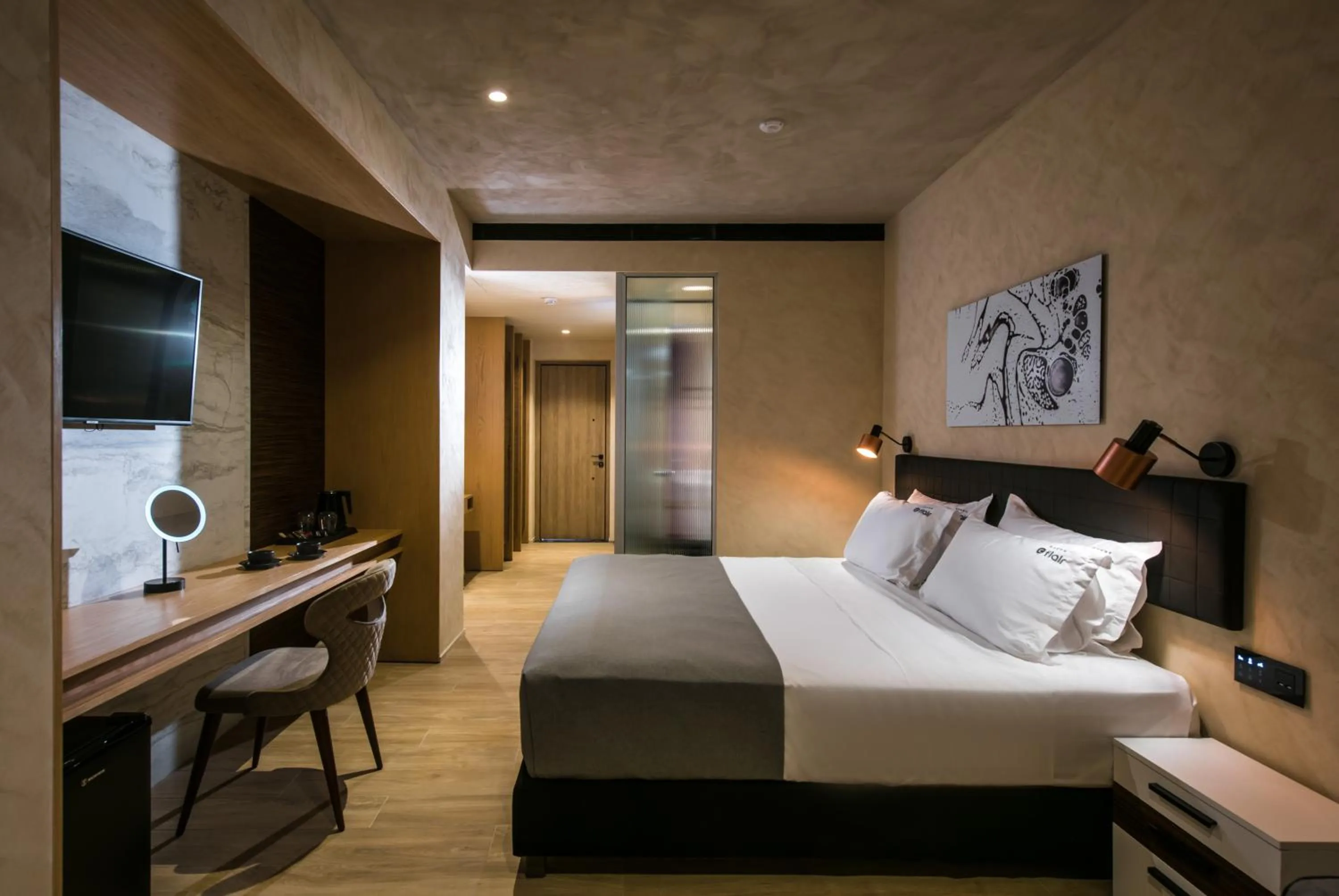 Bed in Chania Flair Boutique Hotel, Adults only, Tapestry Collection by Hilton