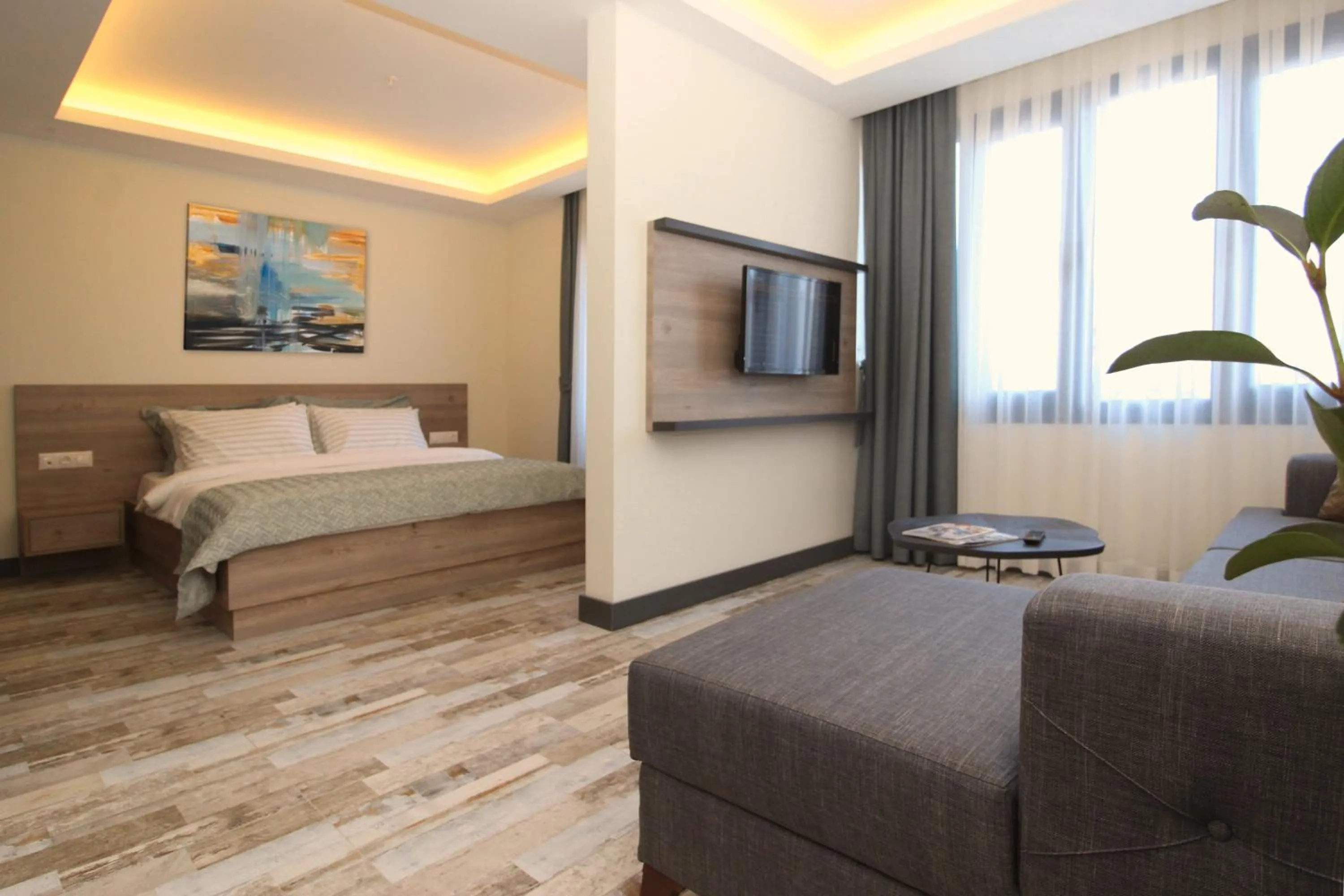 Bed in Acropol Of Bodrum Beach Hotel